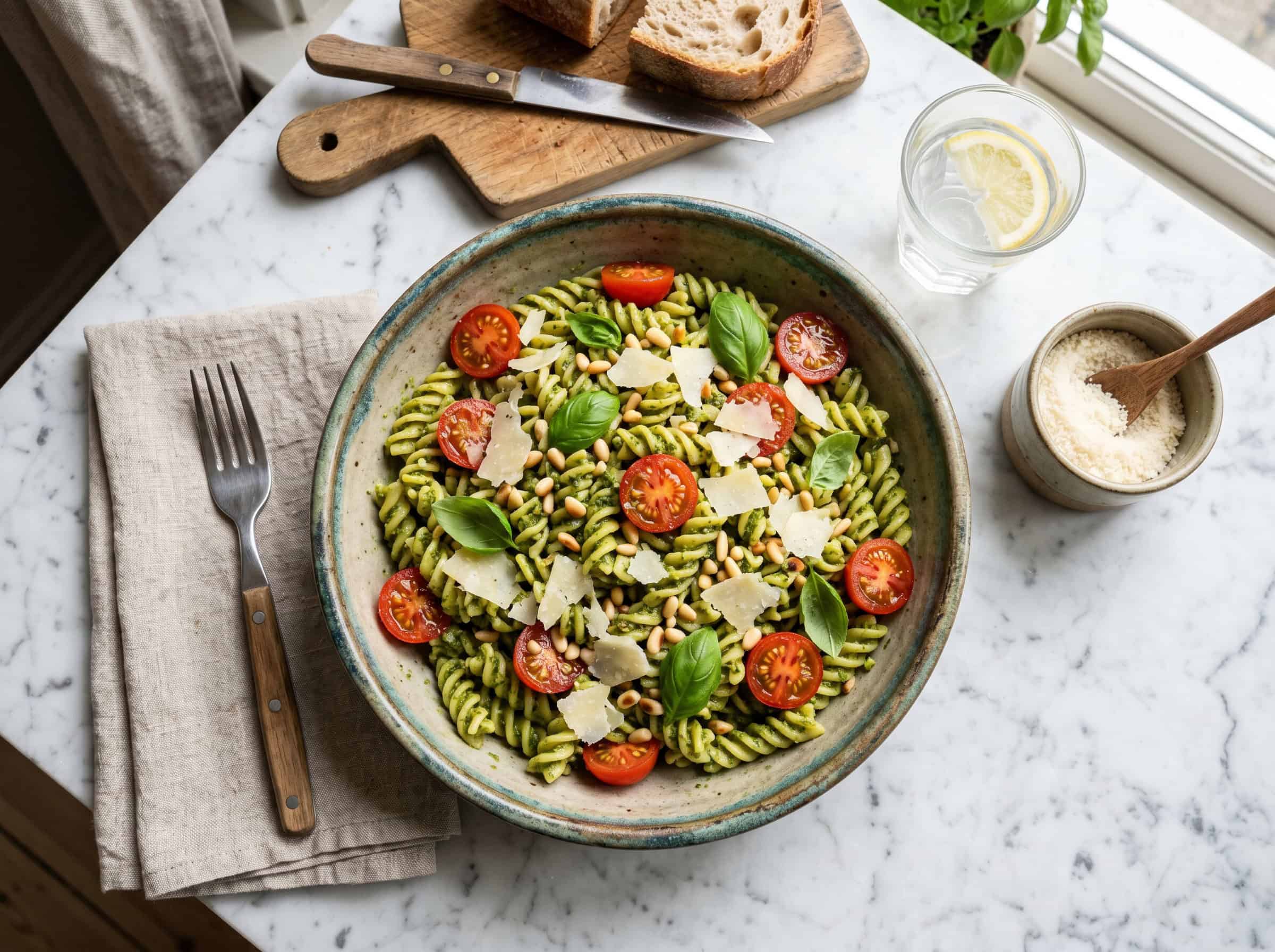 Classic Basil Pesto Pasta