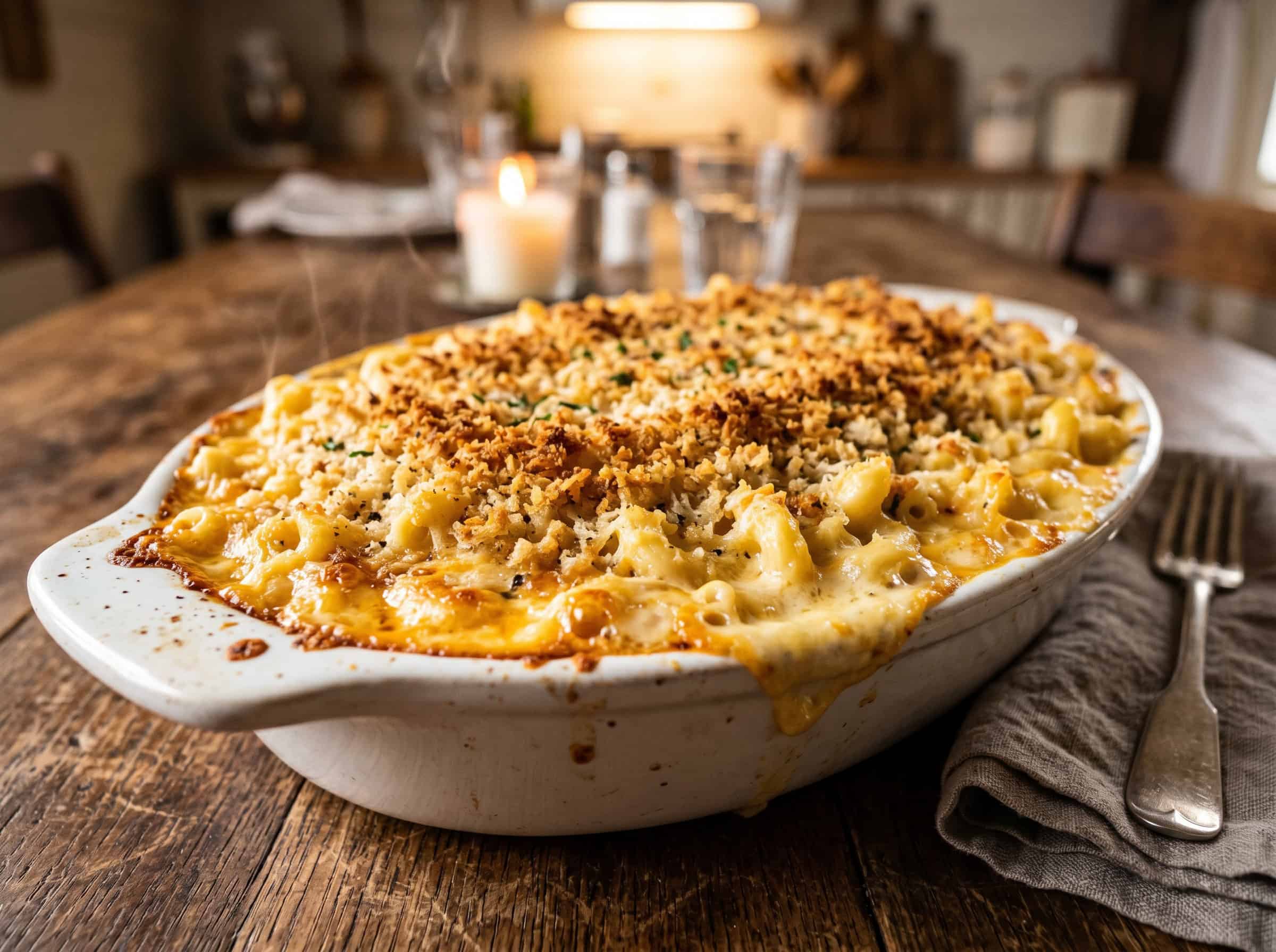 Cheesy Baked Mac and Cheese