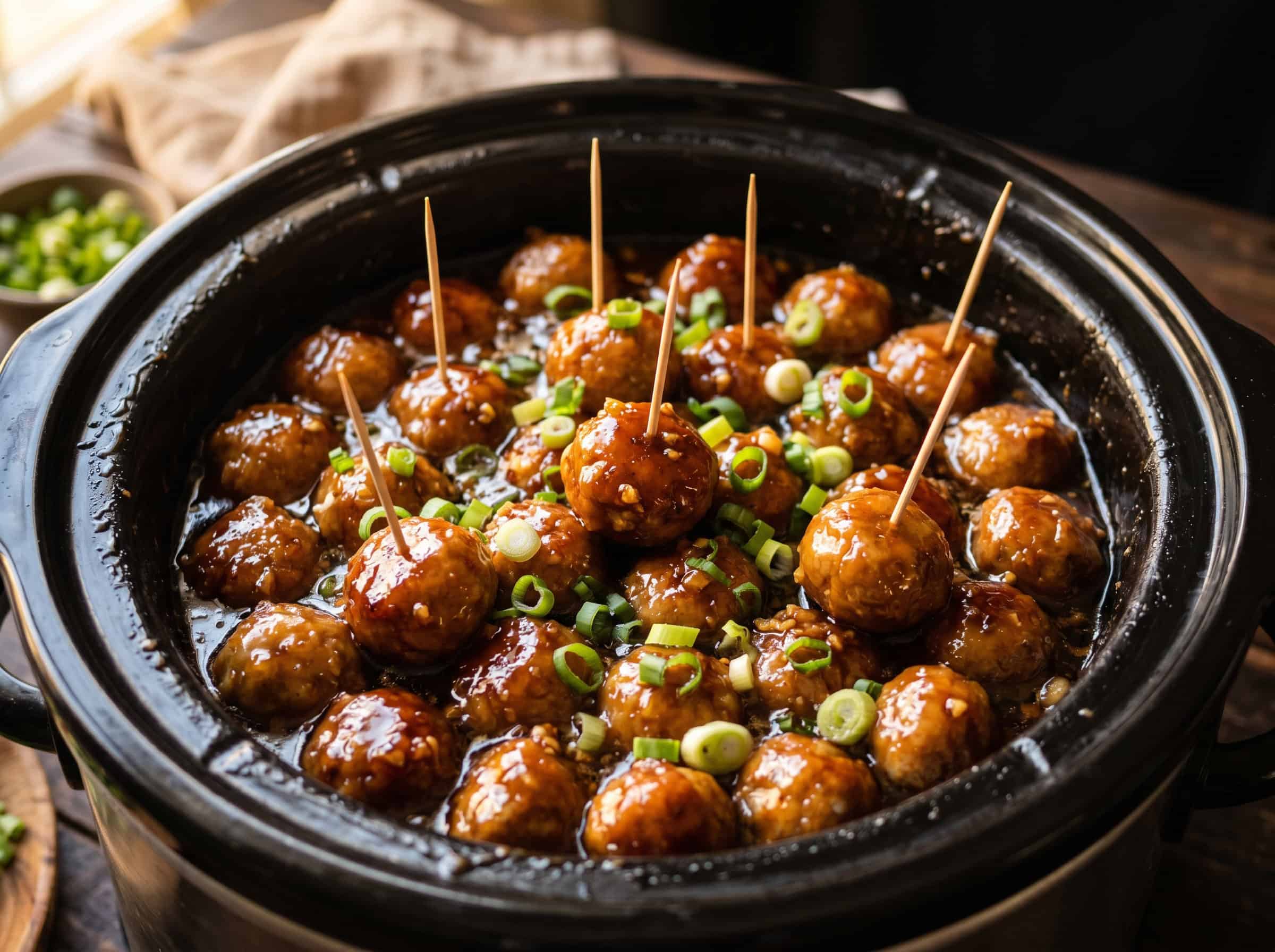 Honey Garlic Cocktail Meatballs