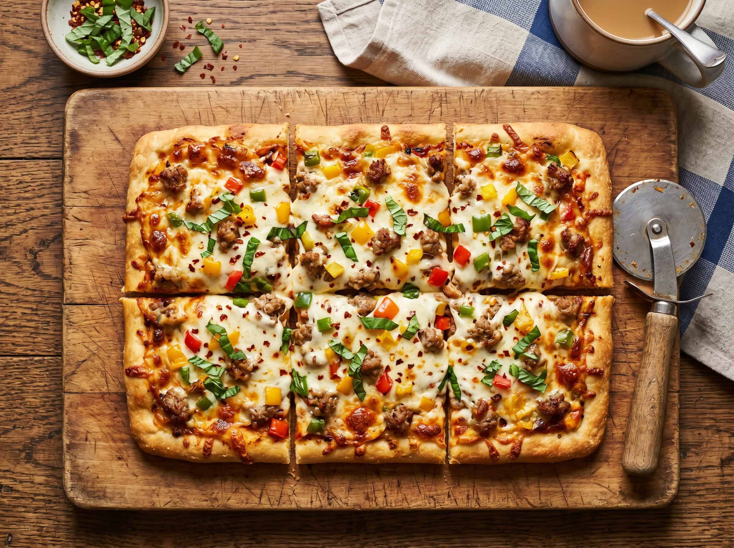 Breakfast Pizza on Store-Bought Dough