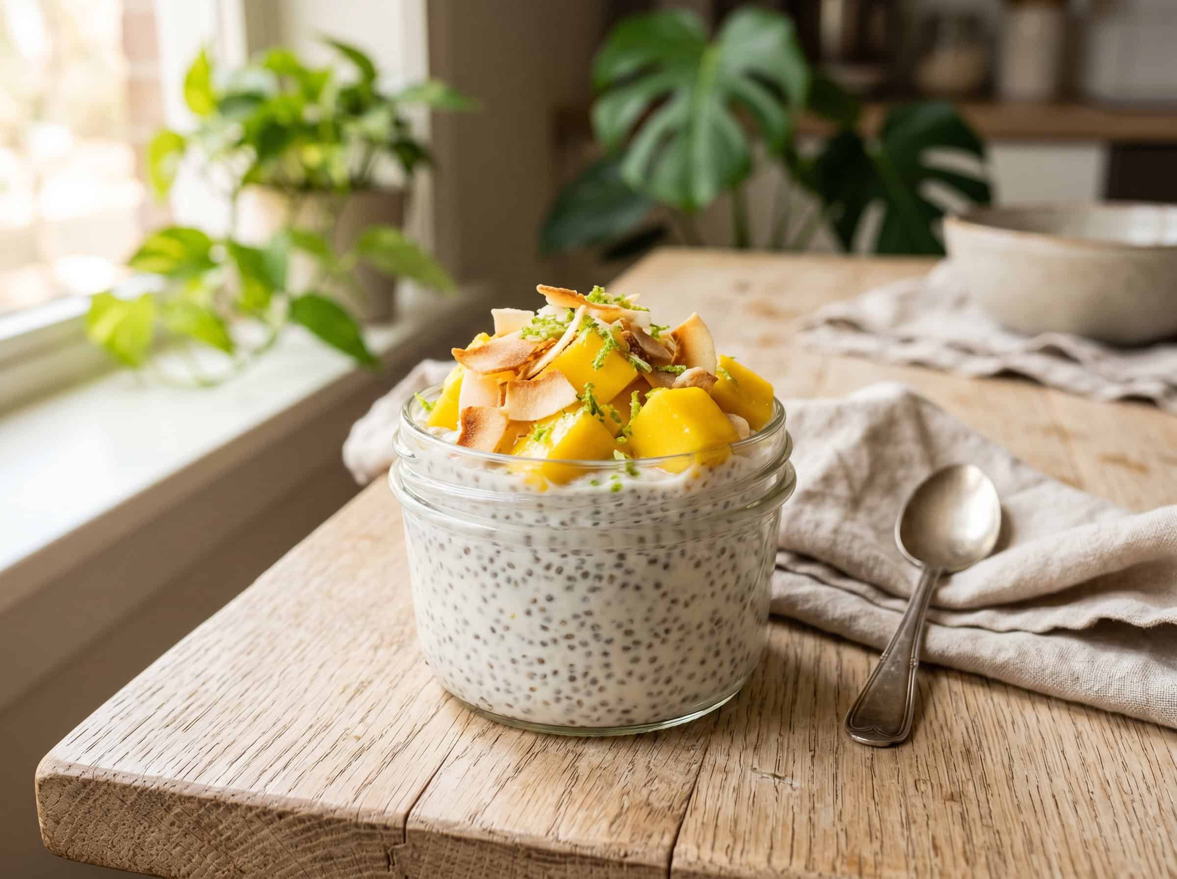 Mango Coconut Chia Pudding