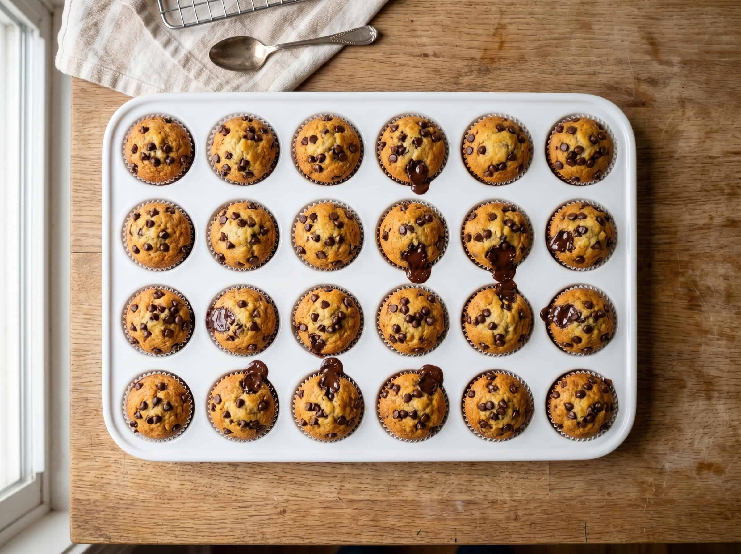 Make-Ahead Banana Chocolate Chip Mini Muffins