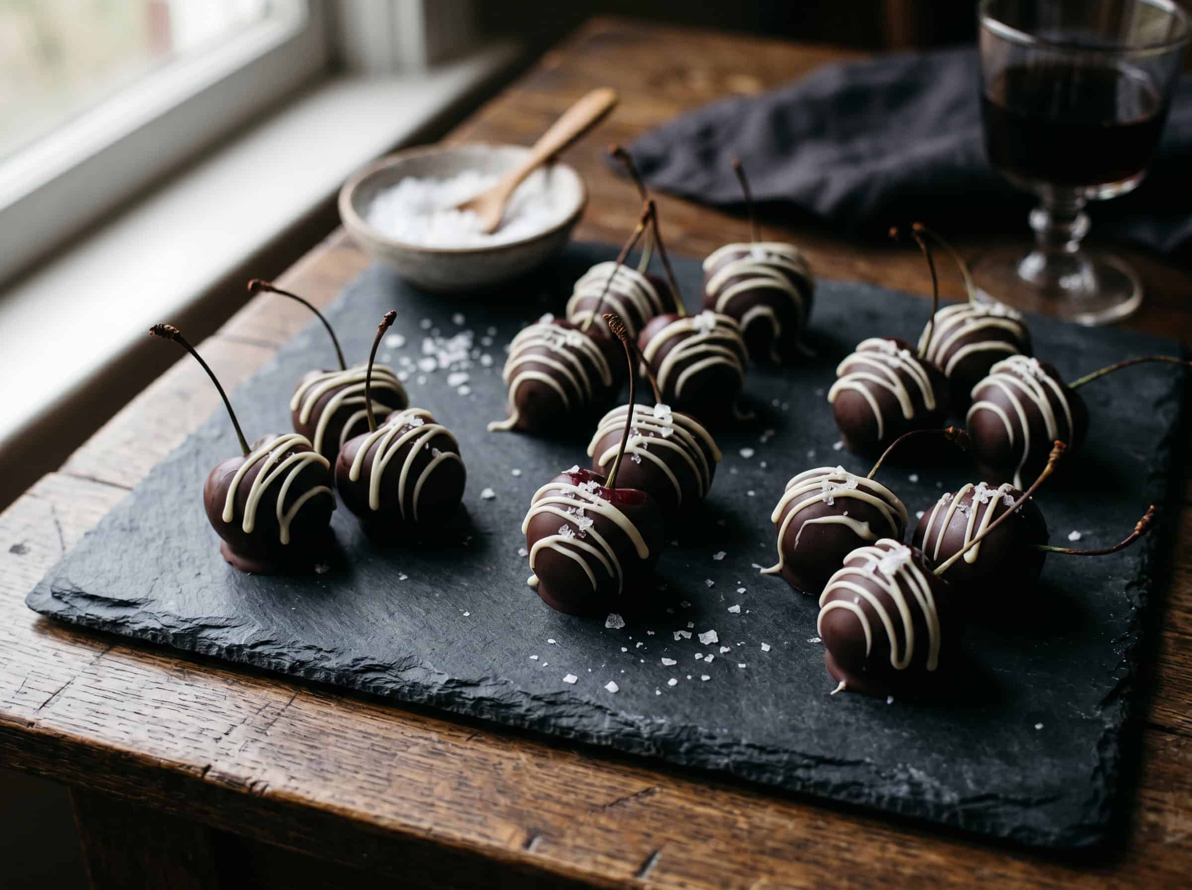 Dark Chocolate-Dipped Cherries