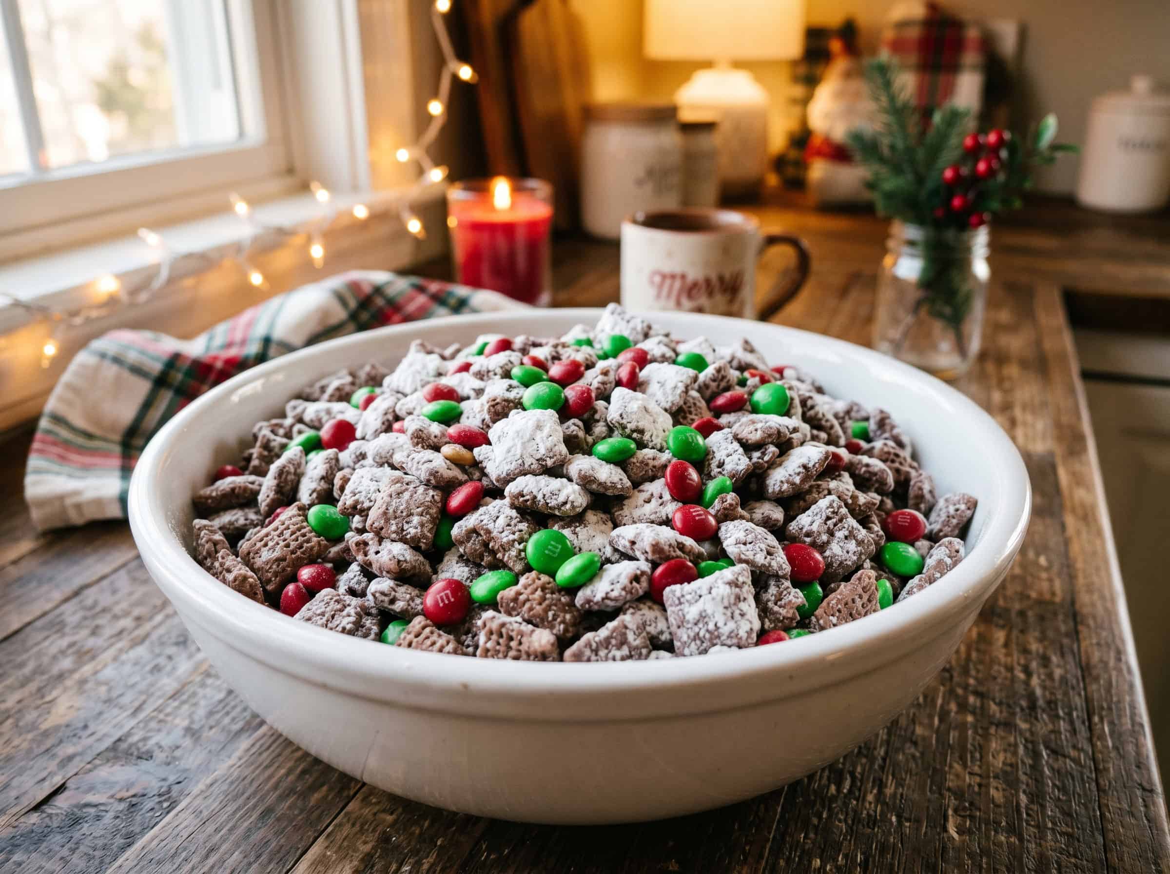 Holiday Puppy Chow (Muddy Buddies)