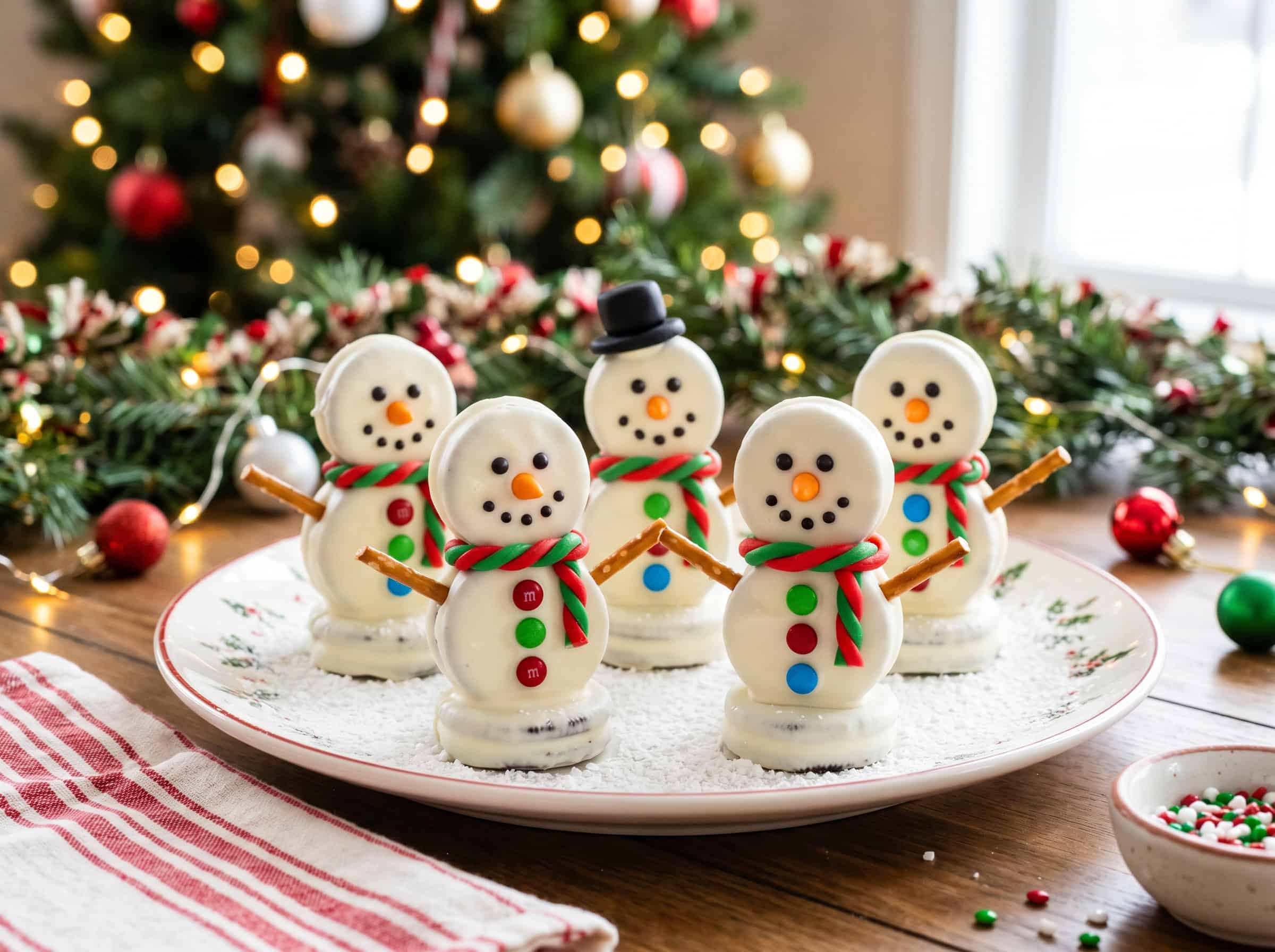 Oreo Snowmen Cookies
