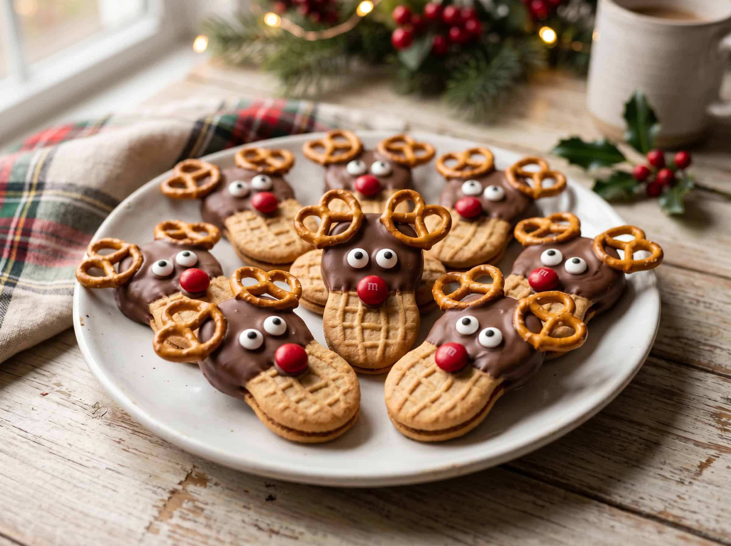 Nutter Butter Reindeer Cookies