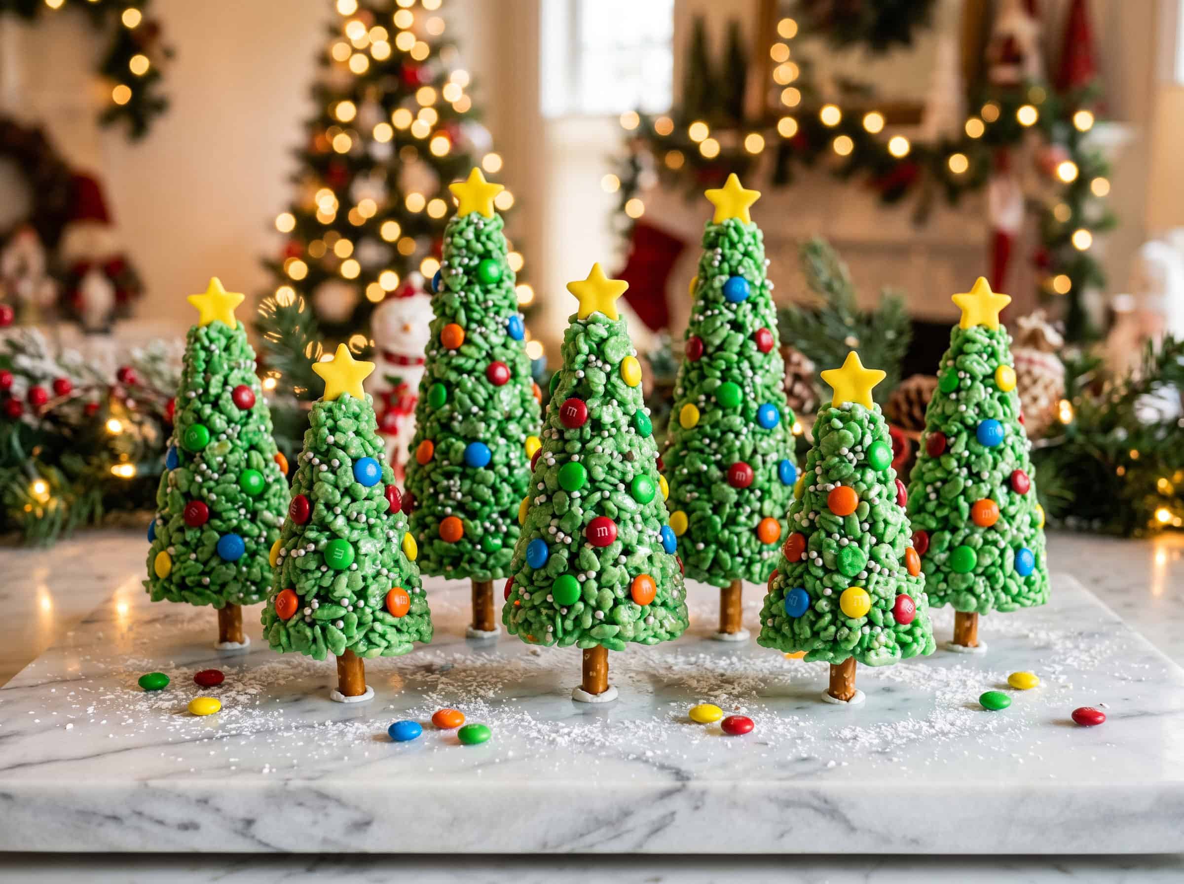 Rice Krispie Christmas Trees