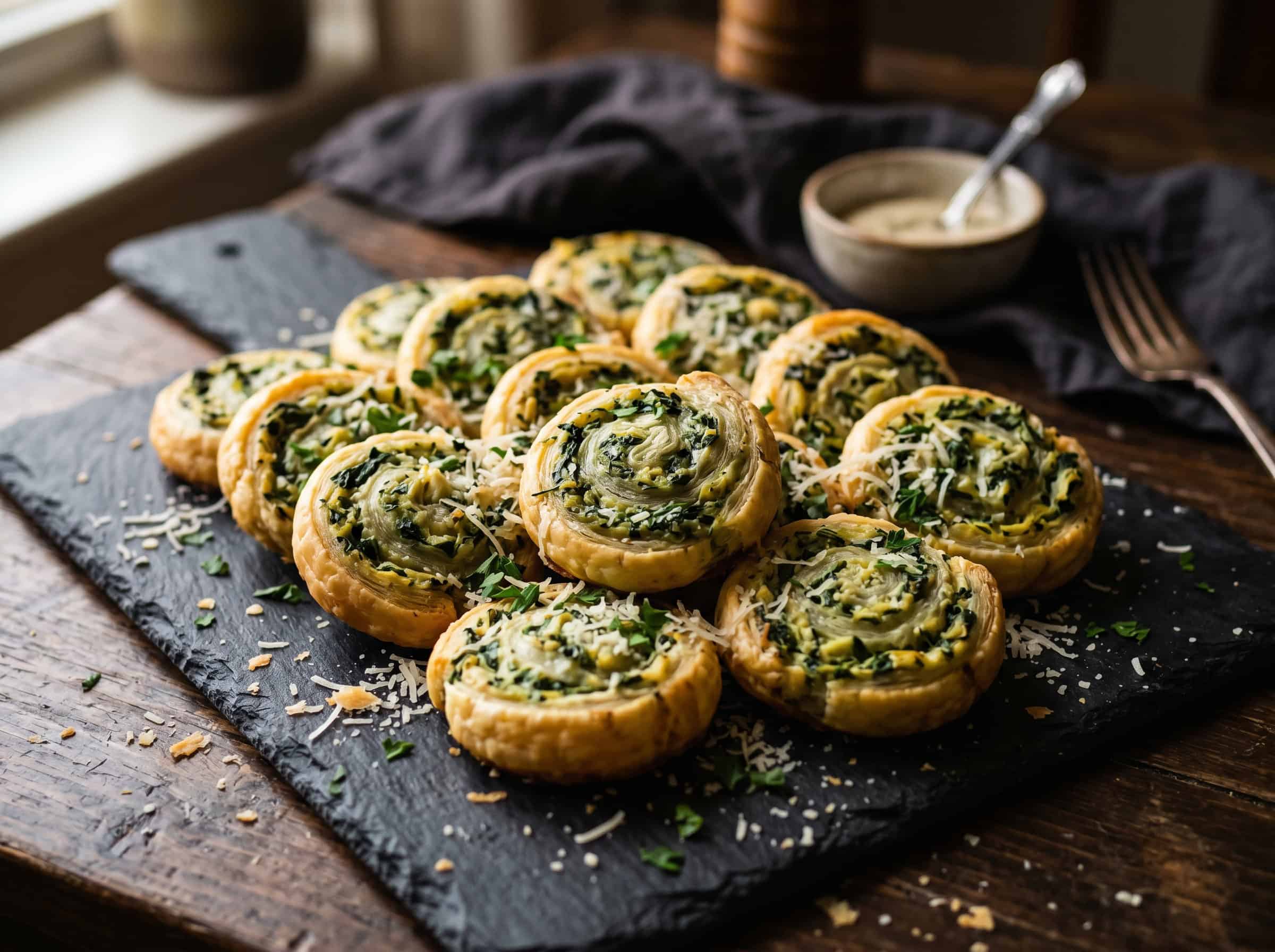 Spinach Artichoke Pinwheels