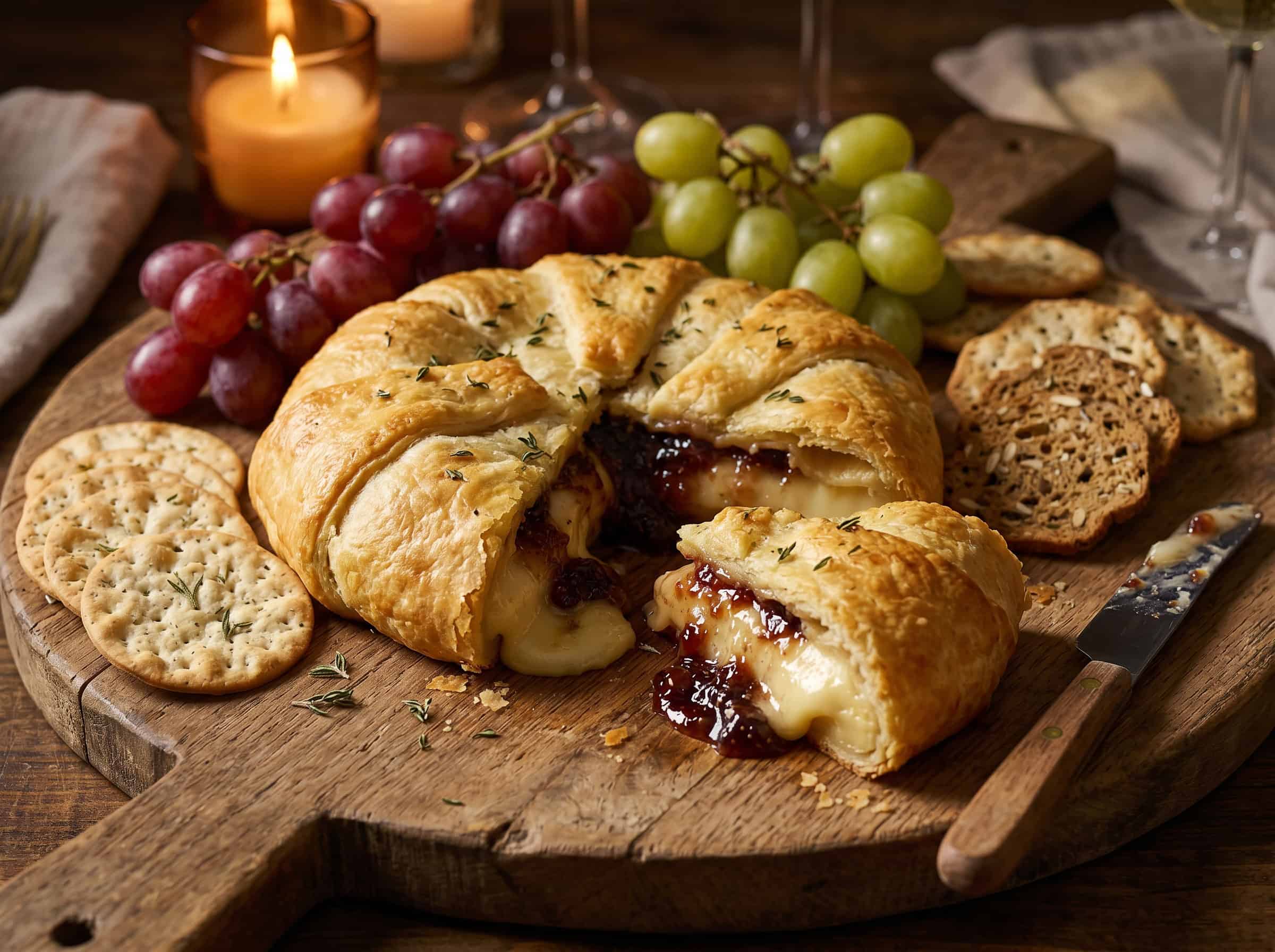Crescent-Wrapped Brie with Jam