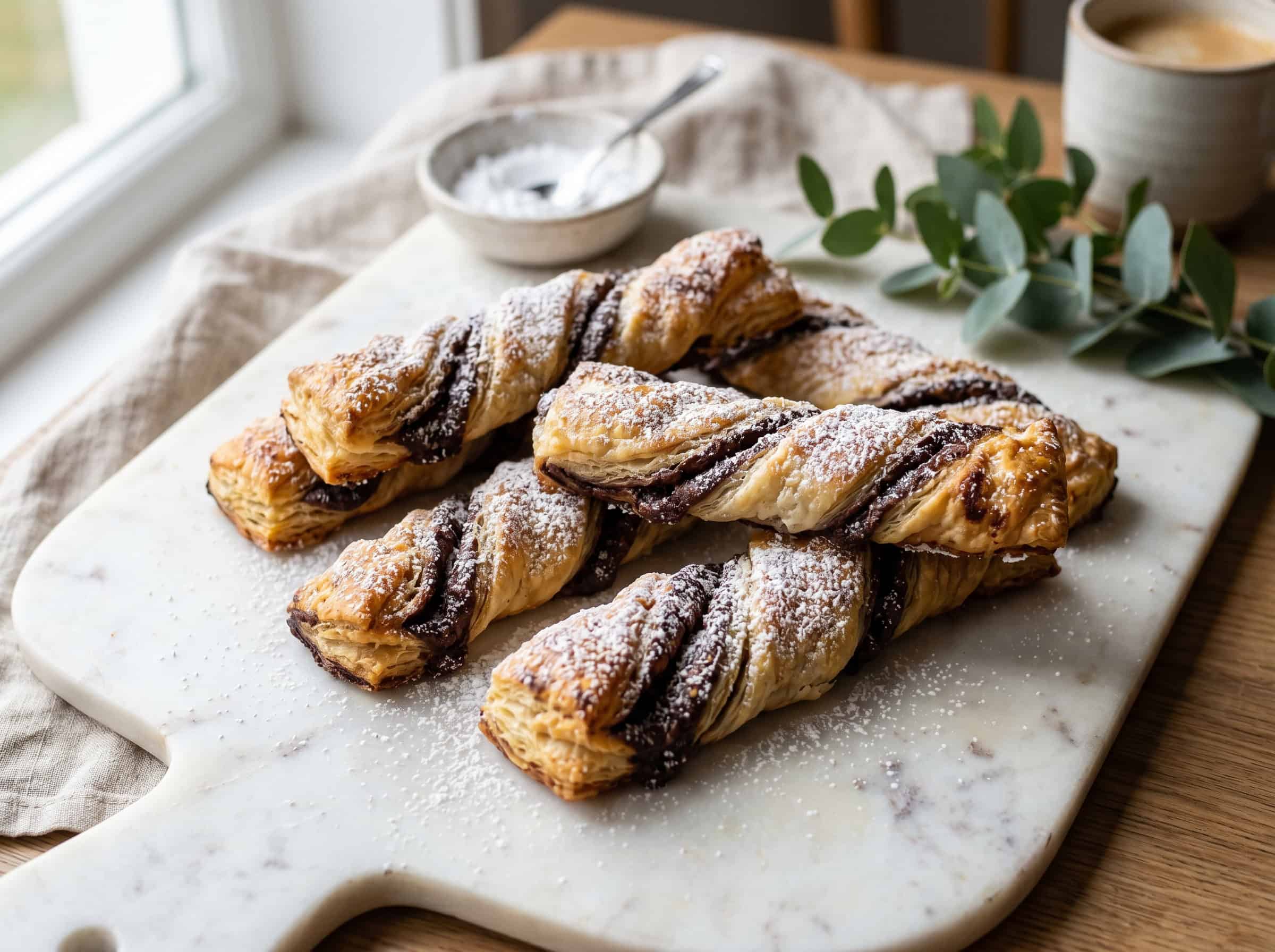 Chocolate Hazelnut Crescent Twists