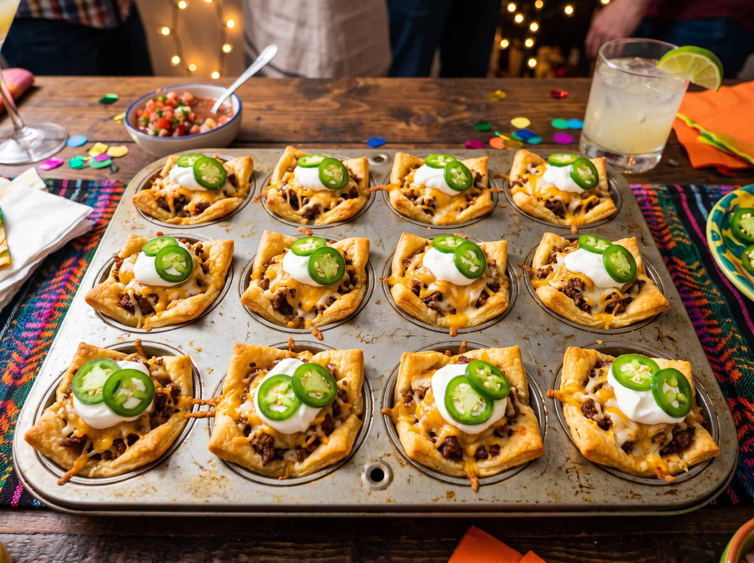 Mini Crescent Taco Bites
