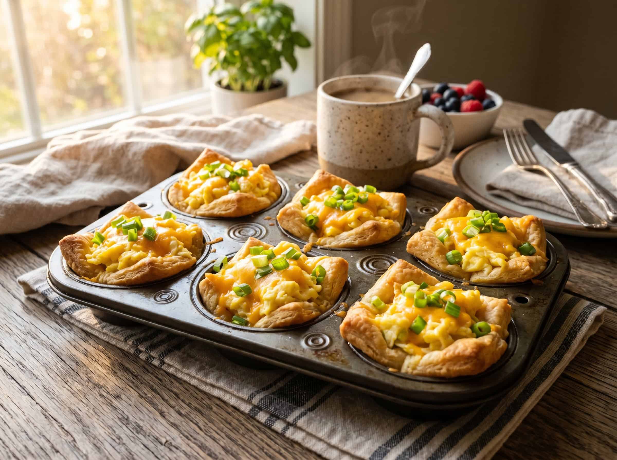 Crescent Roll Egg and Cheese Breakfast Bites