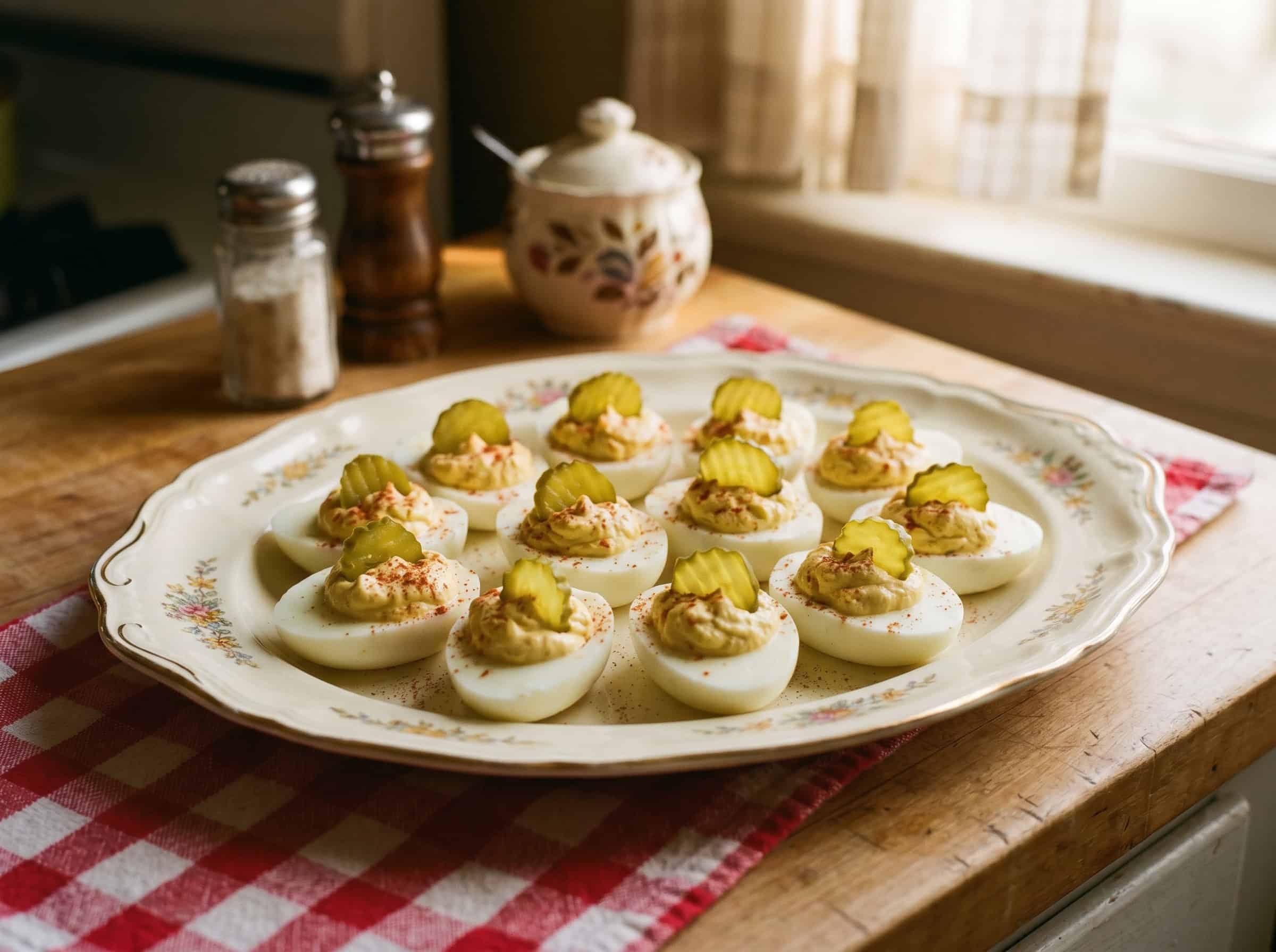 Old-Fashioned Miracle Whip Deviled Eggs
