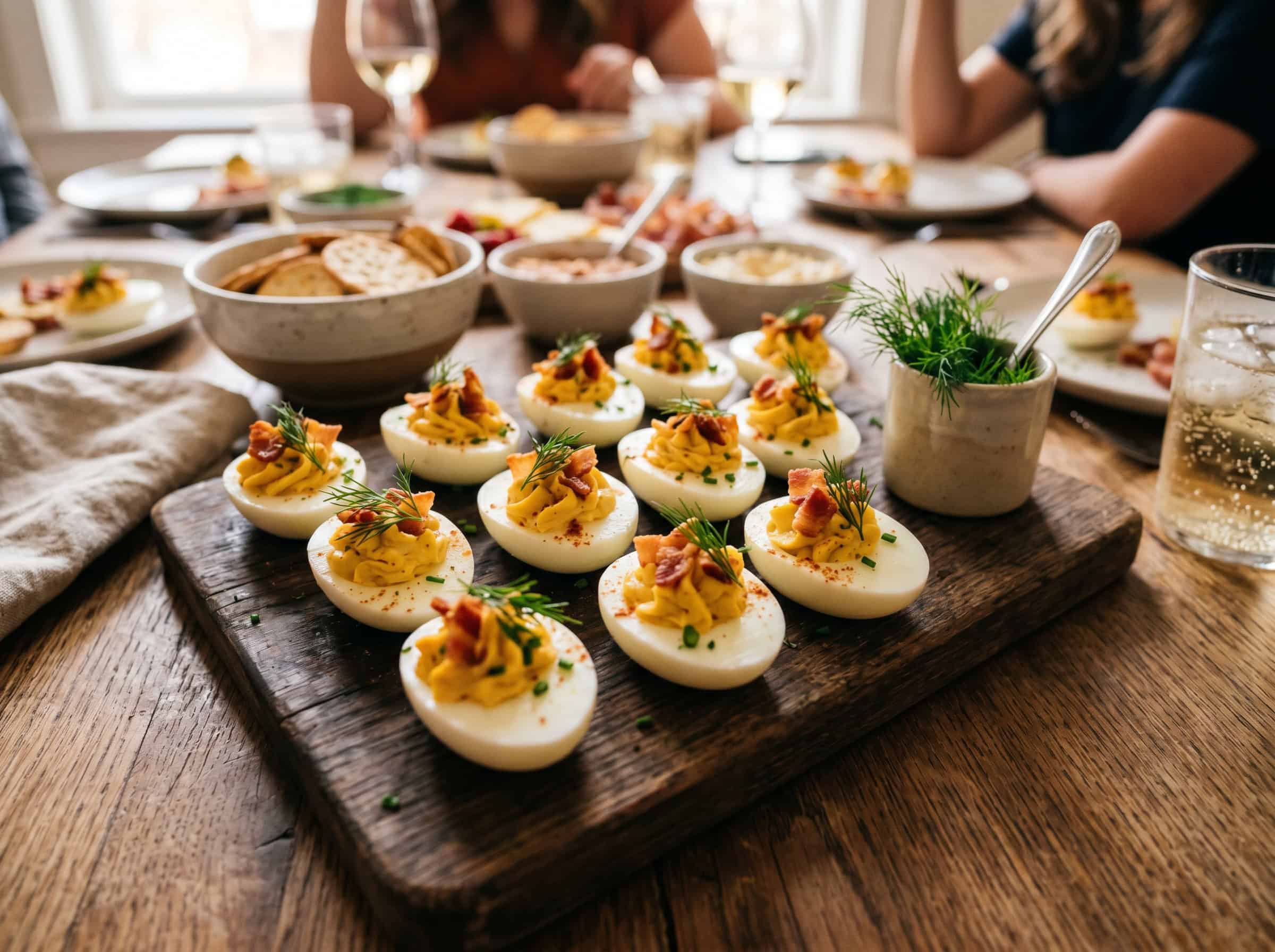 Bacon Ranch Deviled Eggs