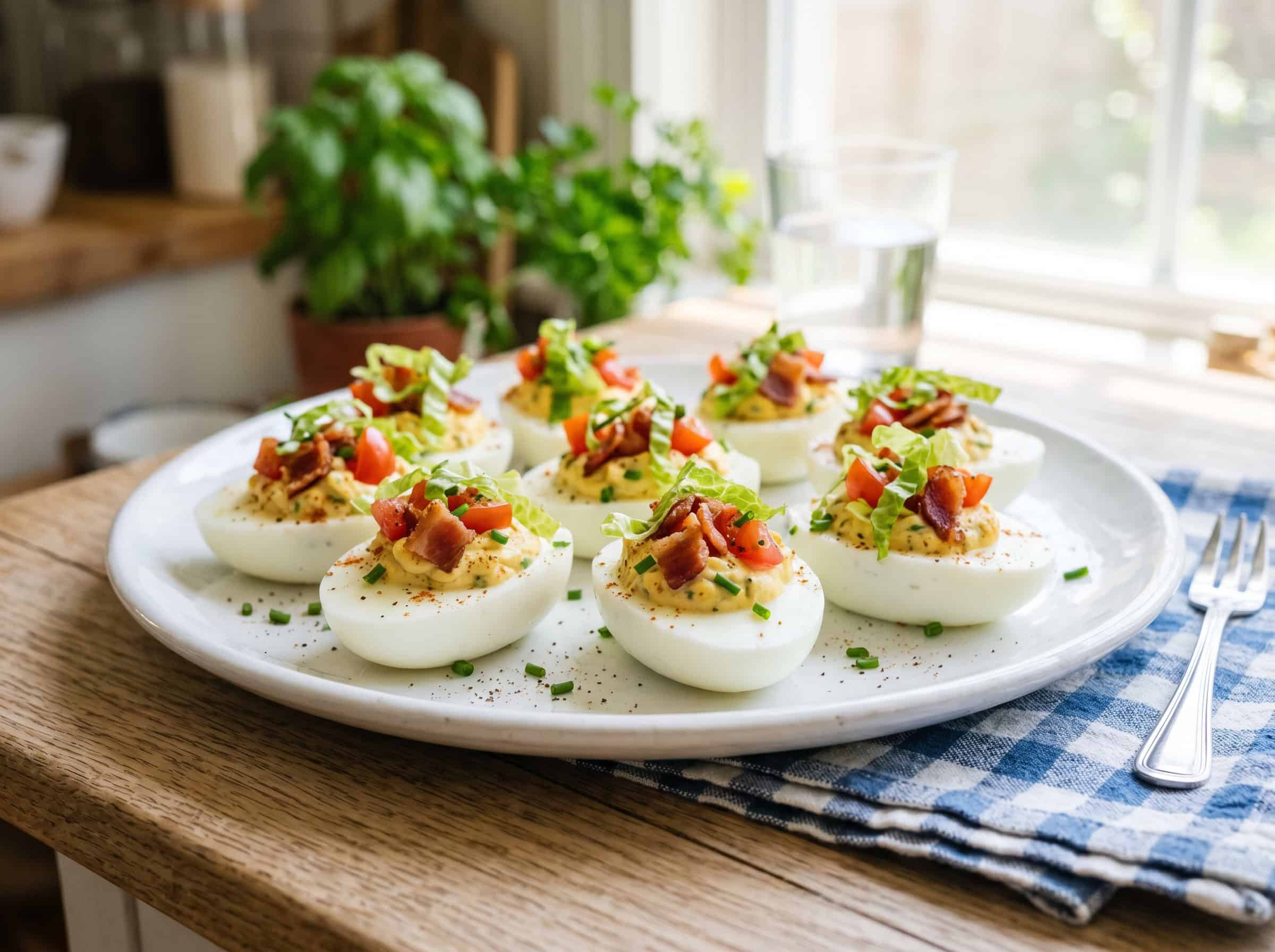 BLT Deviled Eggs