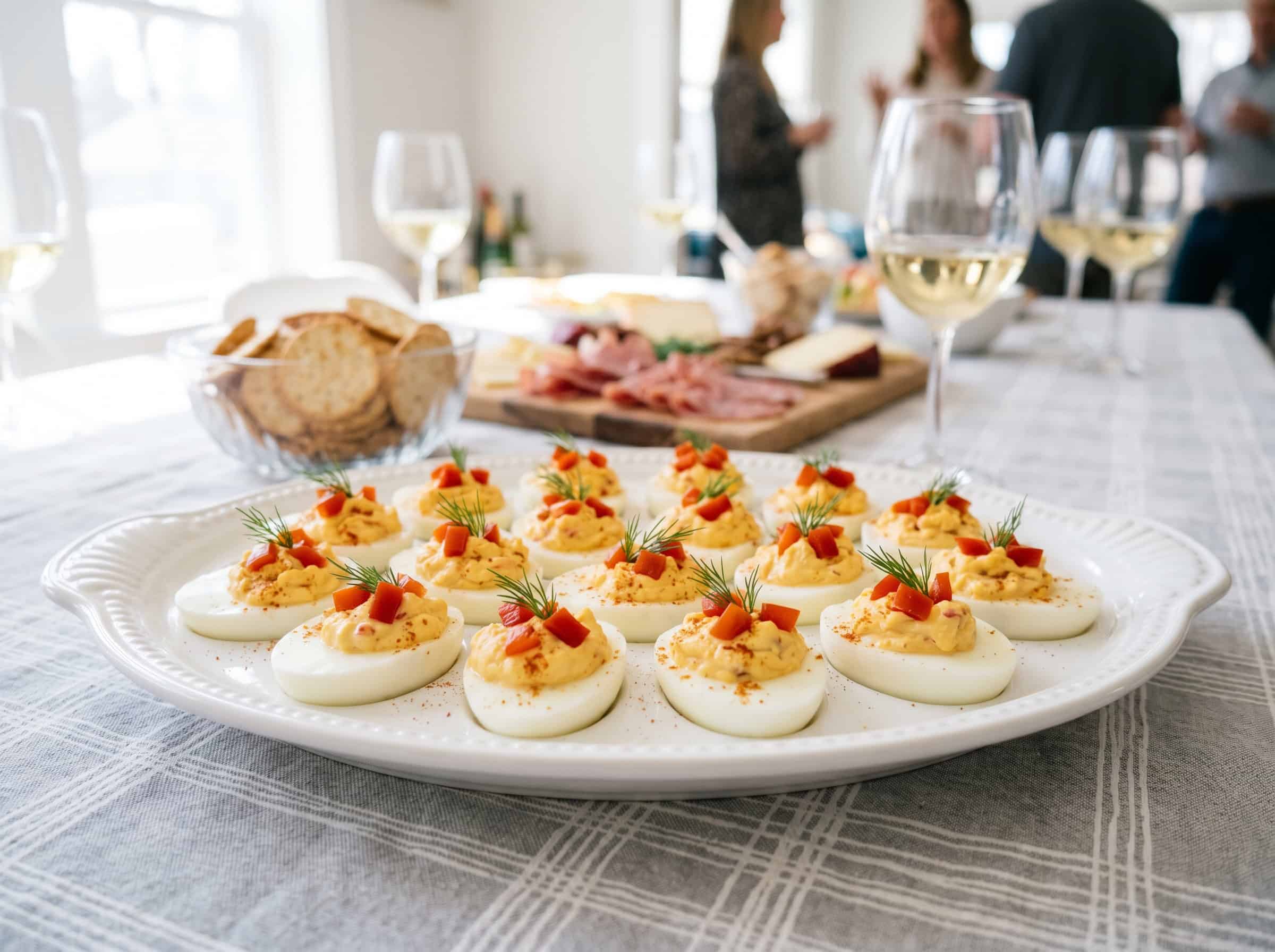 Party Deviled Eggs with Pimento