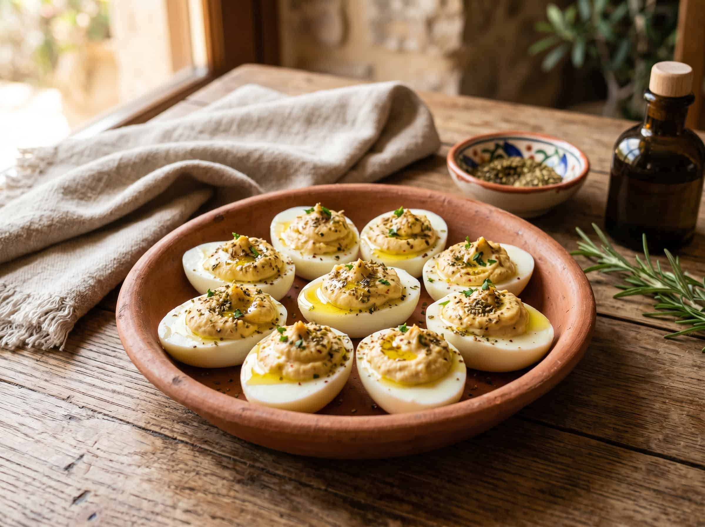 Hummus Deviled Eggs