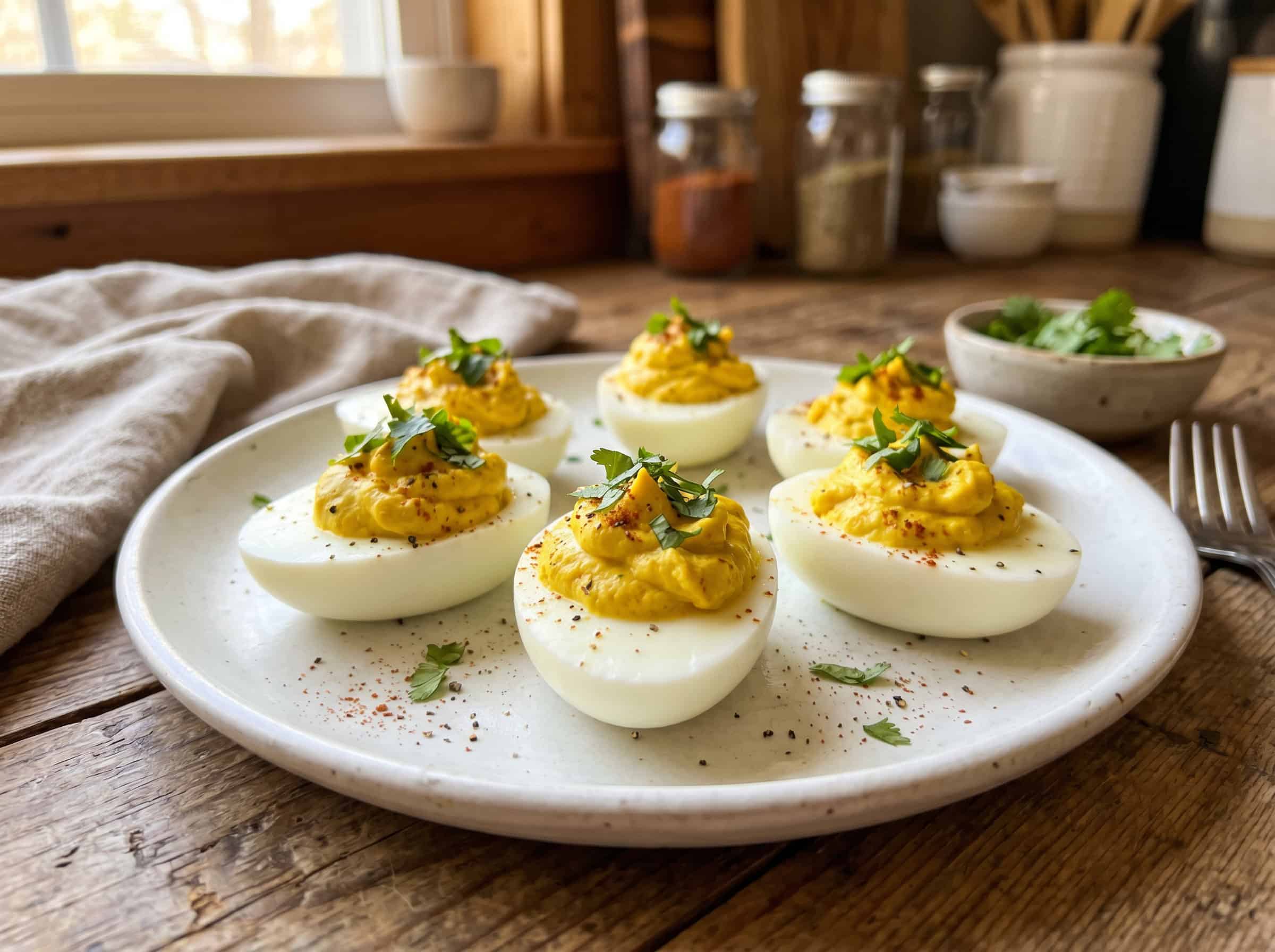 Curry Deviled Eggs
