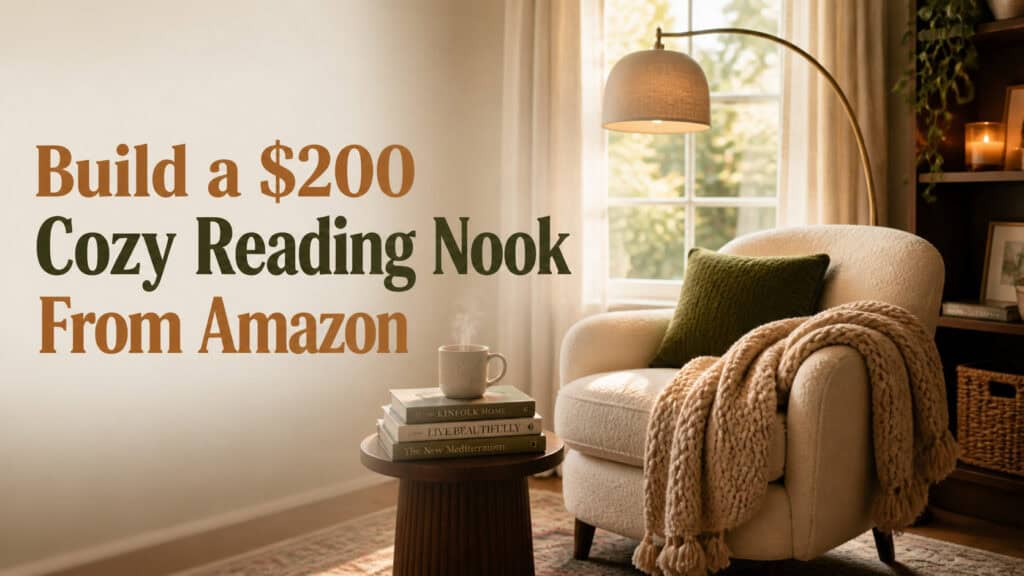 The $200 Cozy Reading Nook (Every Item from Amazon)