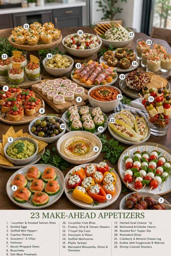 23 Make-Ahead Appetizers for Easy Hosting: Wow Your Guests Without Breaking a Sweat