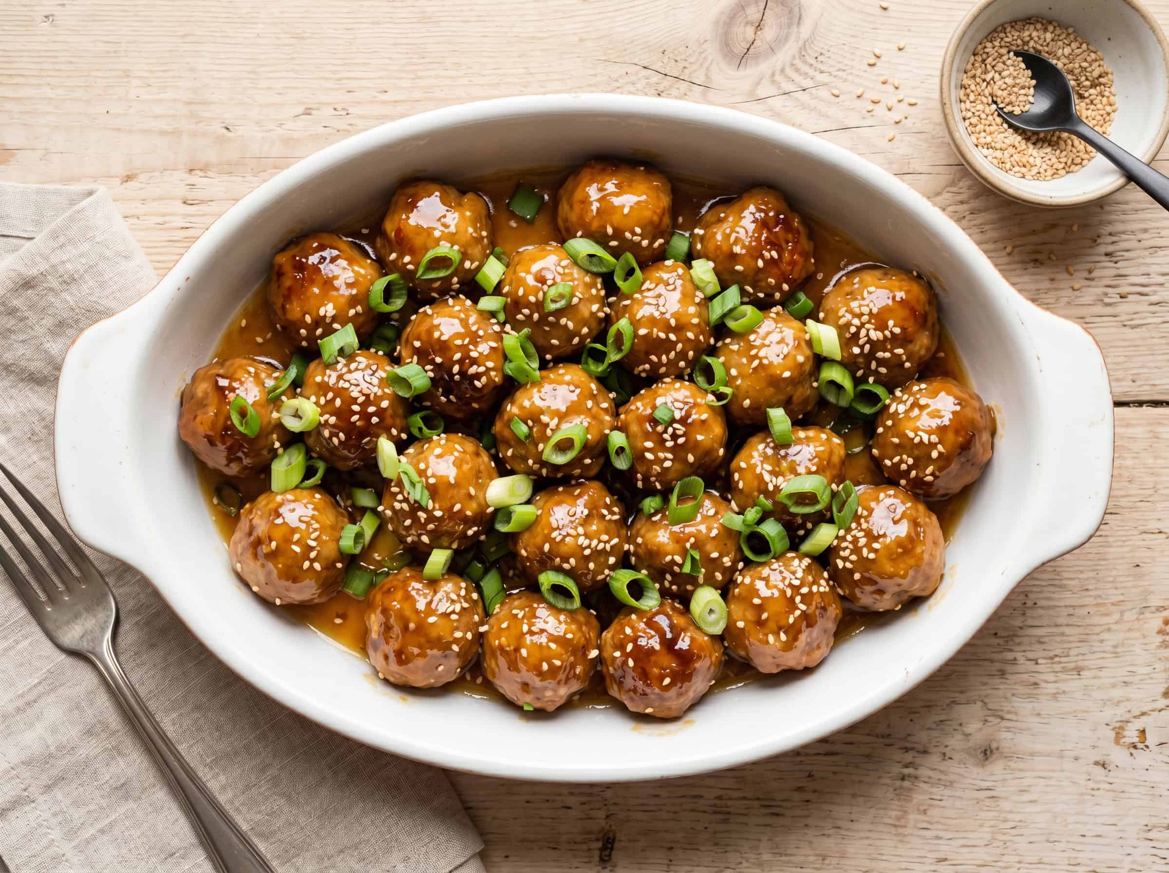Slow Cooker Honey Garlic Meatballs