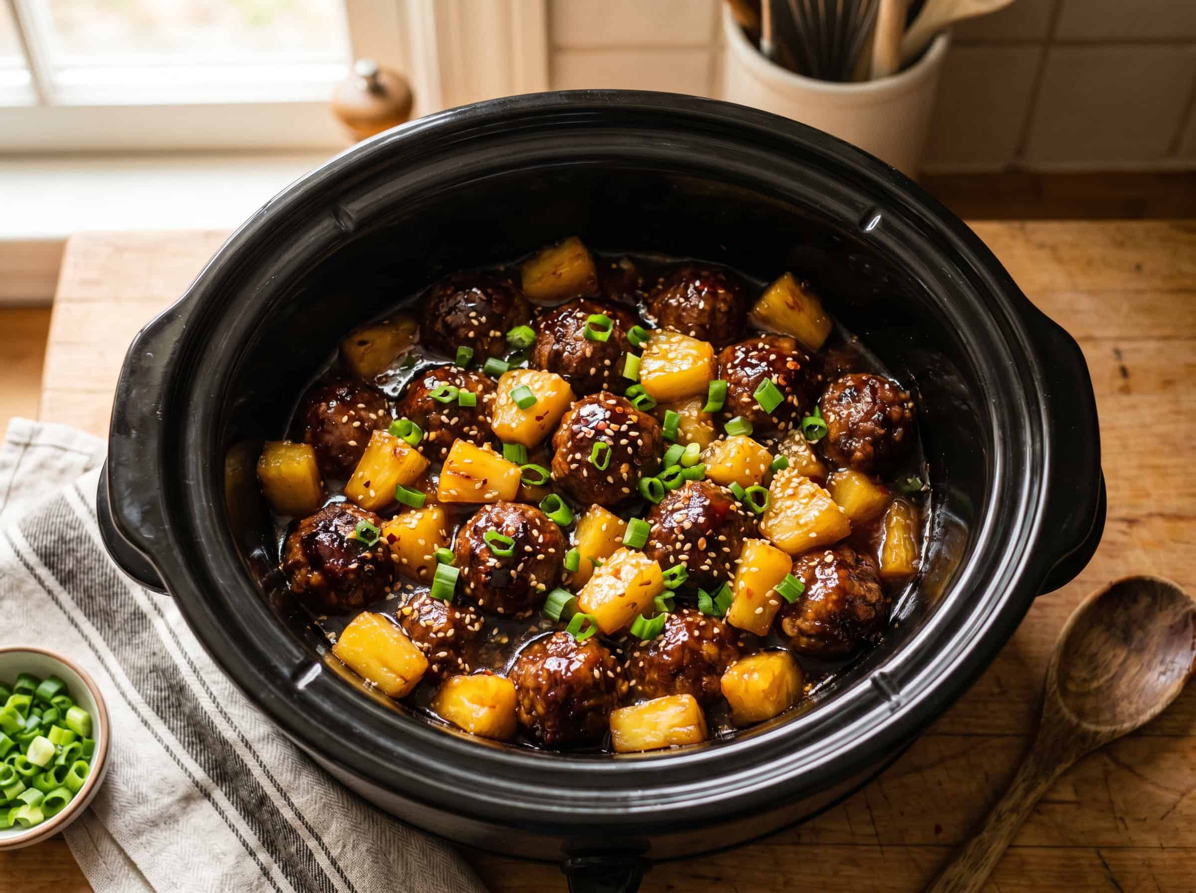 Pineapple BBQ Meatballs