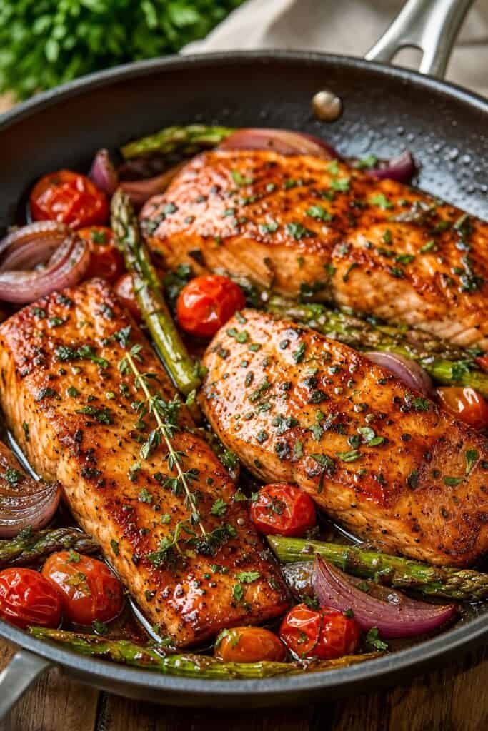 One-Pan Maple Glazed Salmon that’s Better than Restaurant Quality