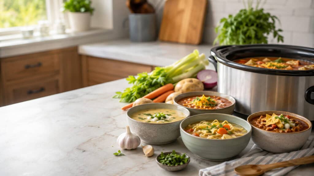 25 Crockpot Soup Recipes for Hungry Families