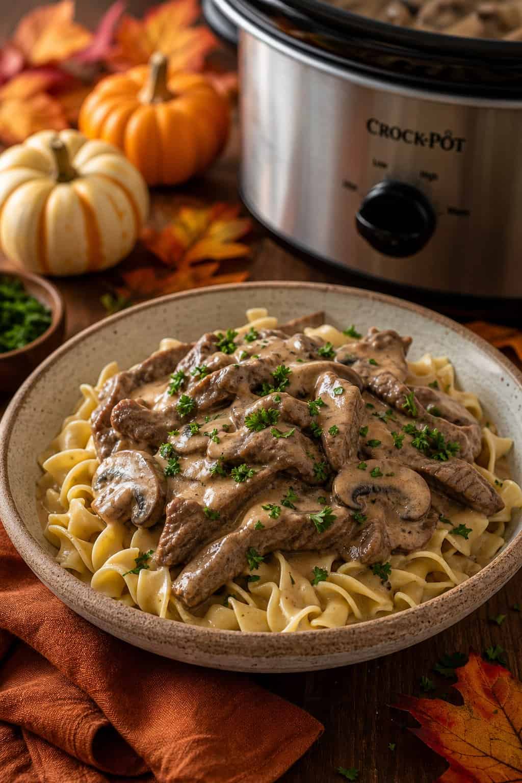 Crockpot Beef Stroganoff
