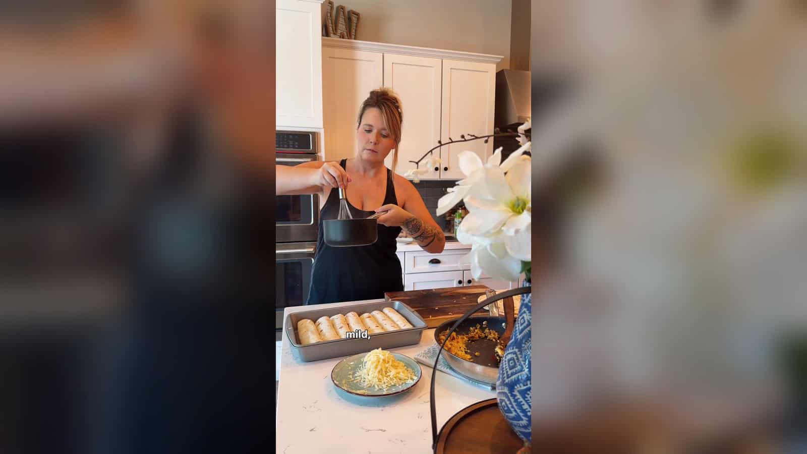 Easy Green Chile Breakfast Enchiladas