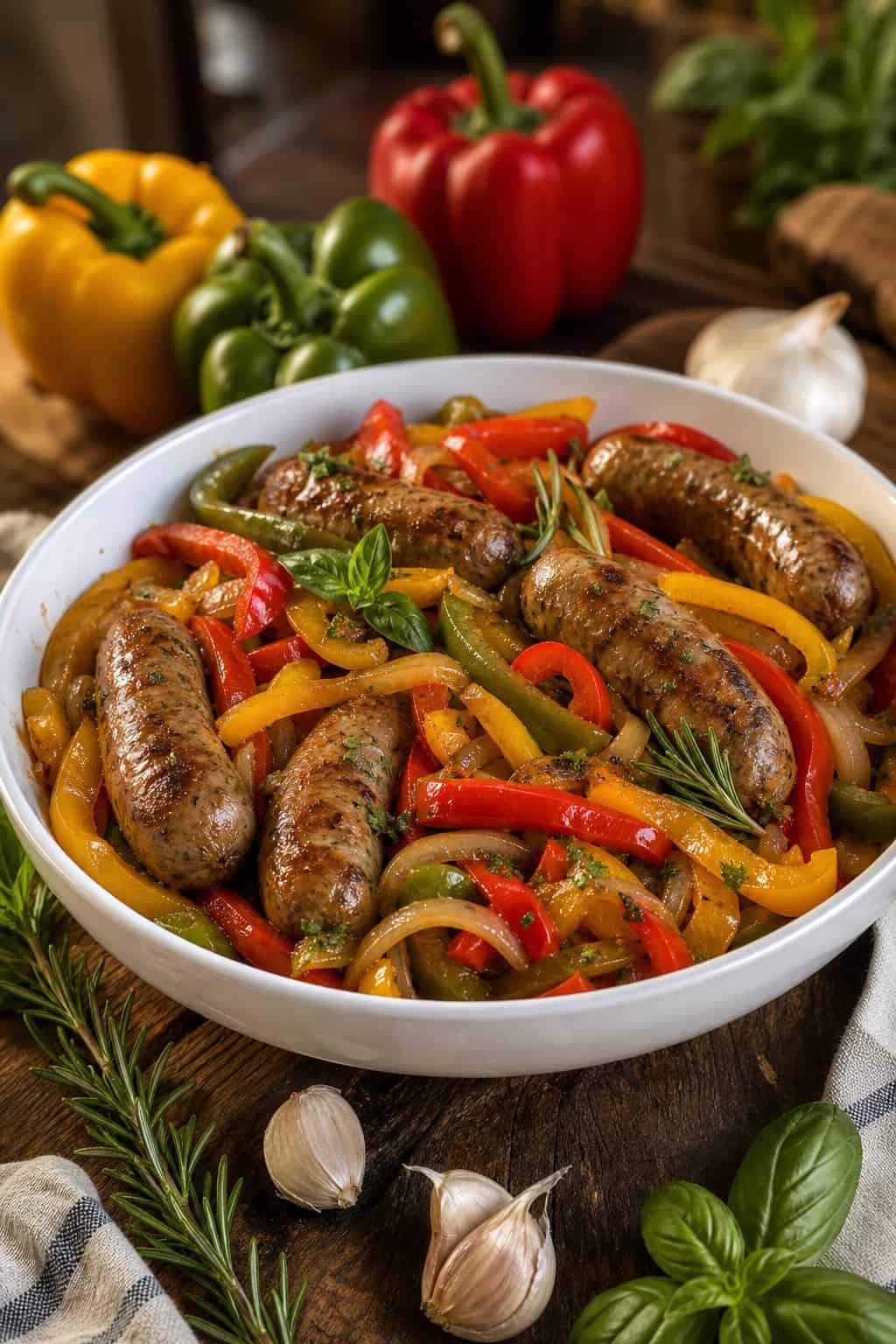 Italian Sausage, Peppers & Onions