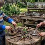 12 Mud Kitchen Setups for Kids (Using Mostly Stuff You Already Have Outside)