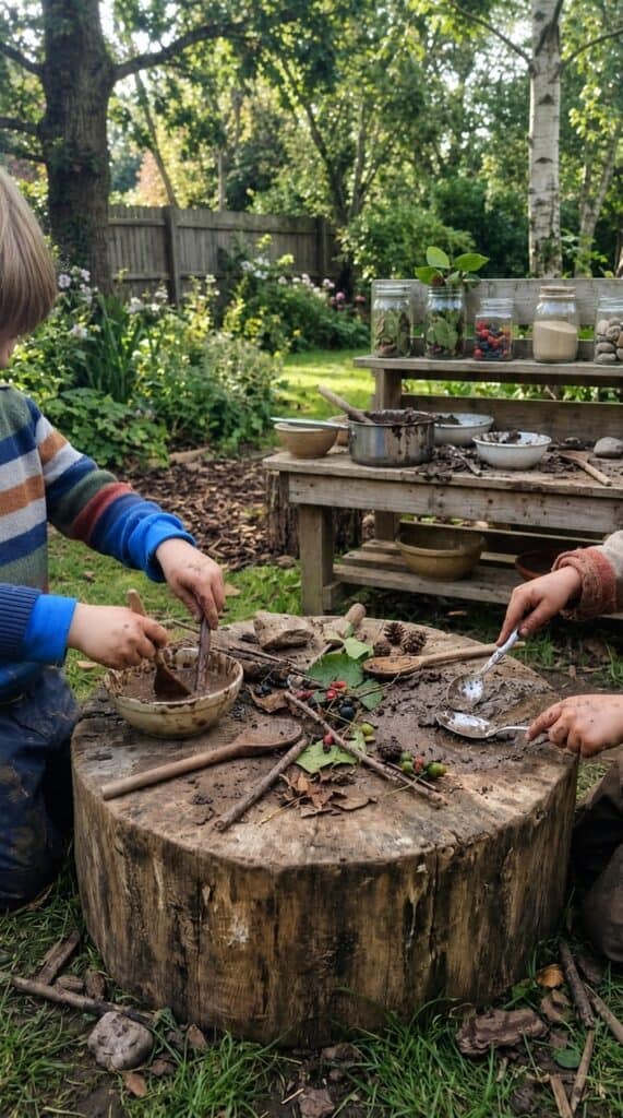 12 Mud Kitchen Setups for Kids (Using Mostly Stuff You Already Have Outside)