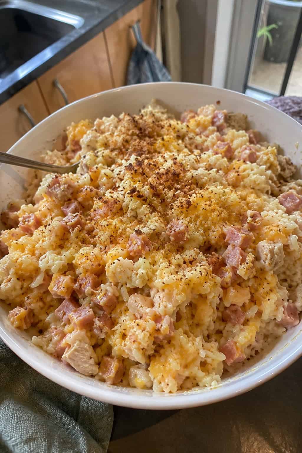 Chicken Cordon Bleu Rice Casserole