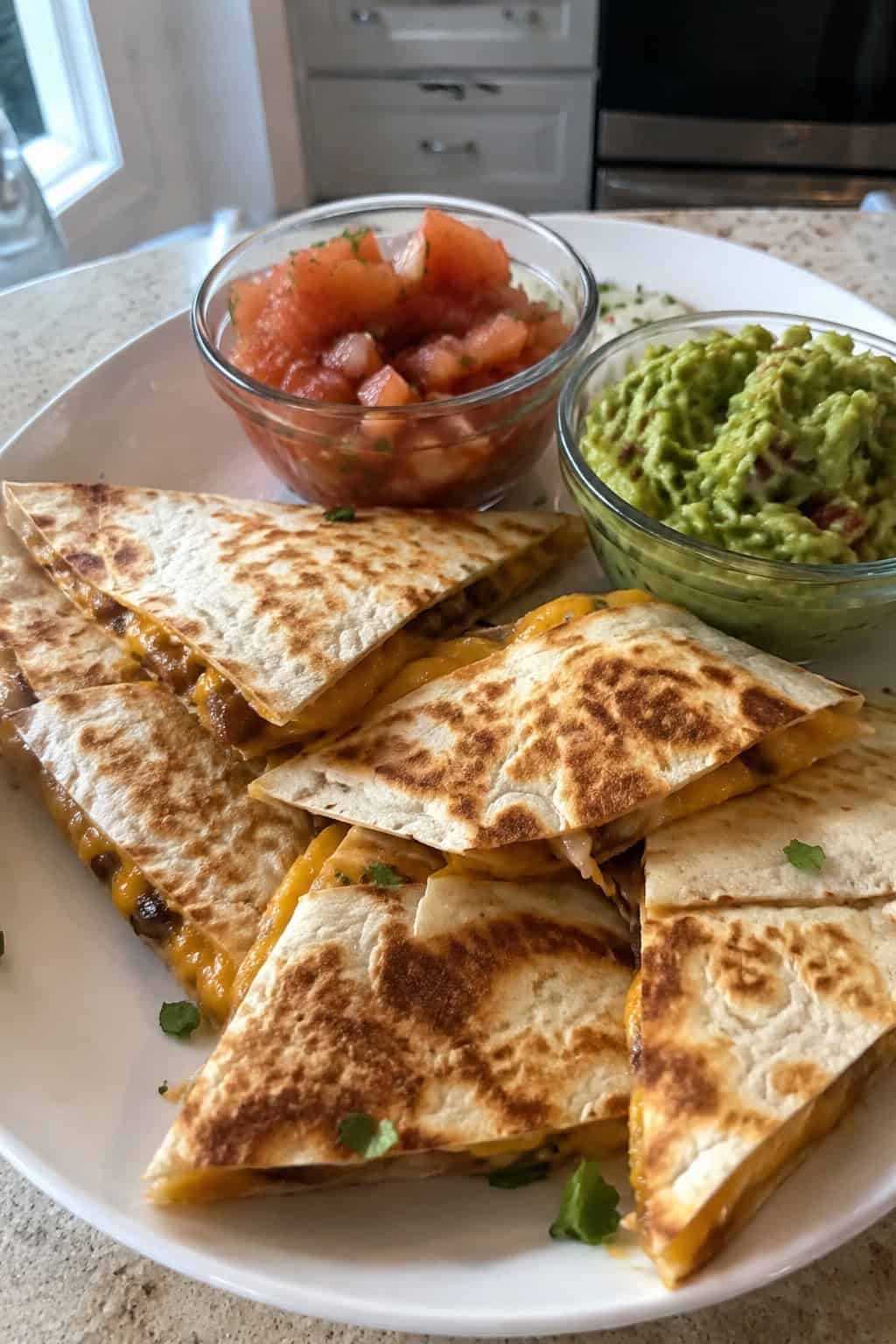 Cheesy Quesadilla Wedges
