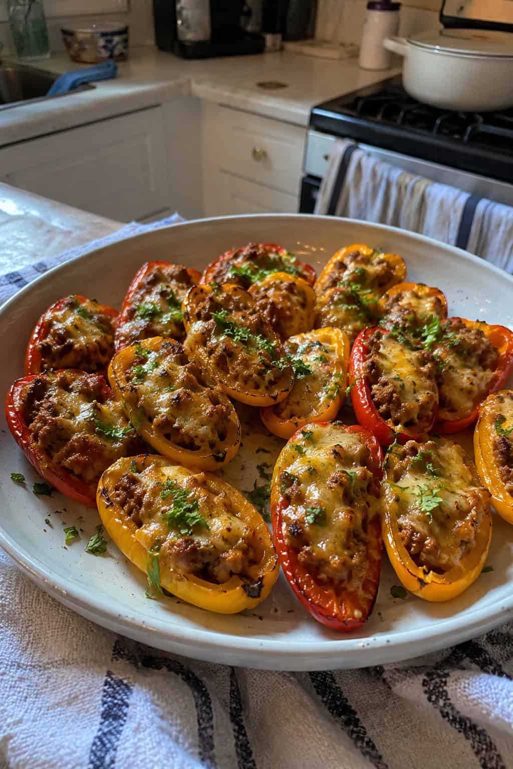 Chorizo Stuffed Sweet Peppers
