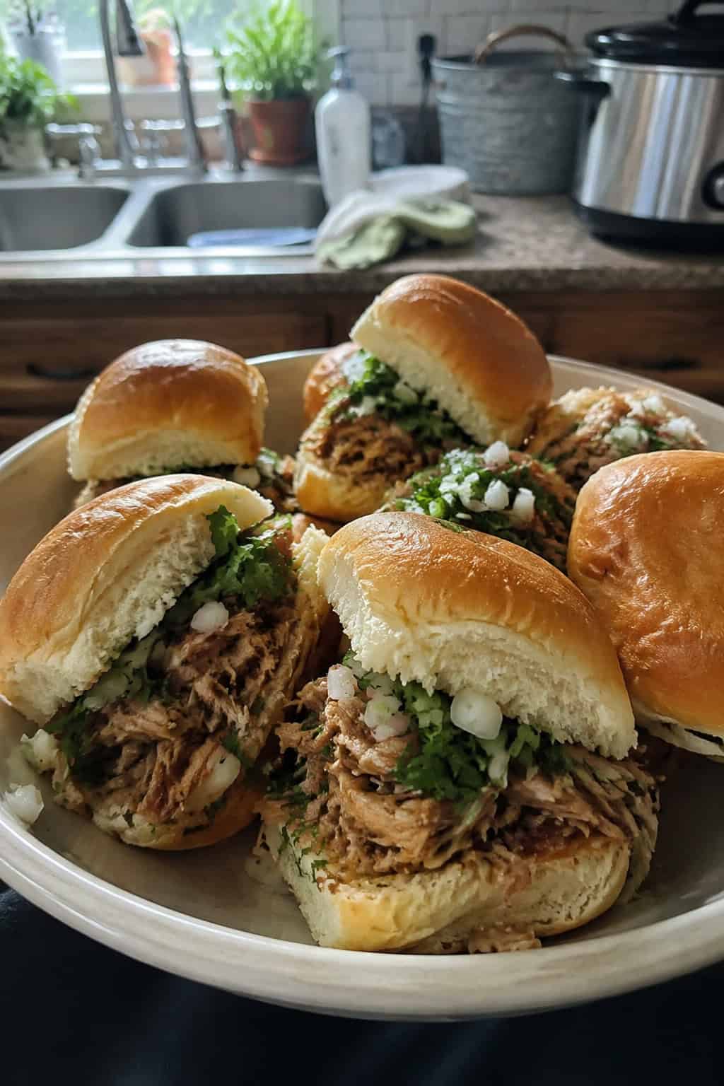 Slow Cooker Carnitas Sliders