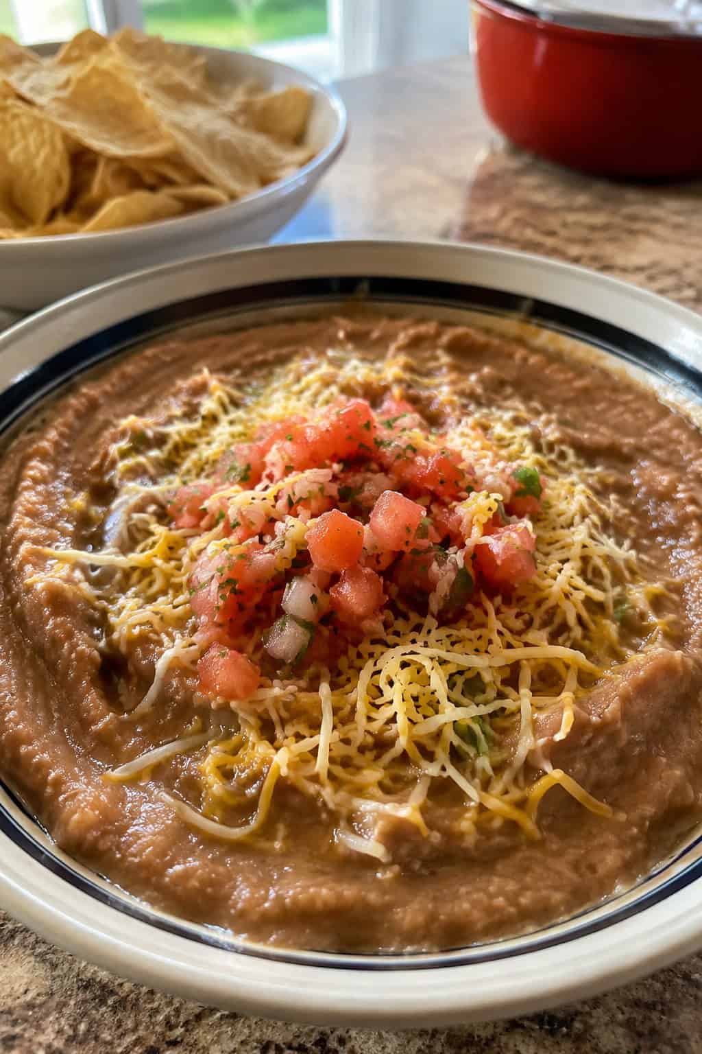 Warm Refried Bean Dip