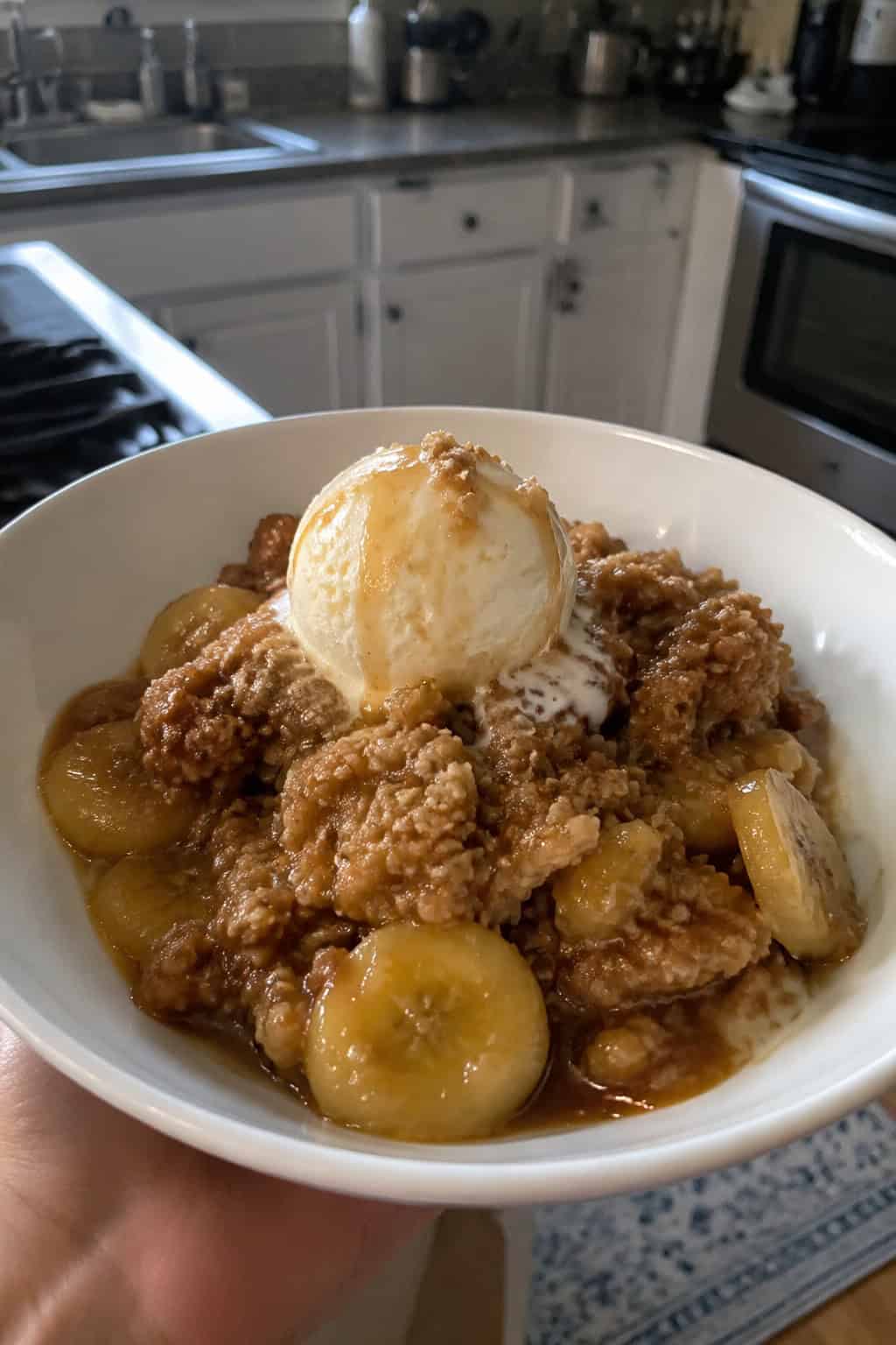 Banana Foster Skillet Crumble
