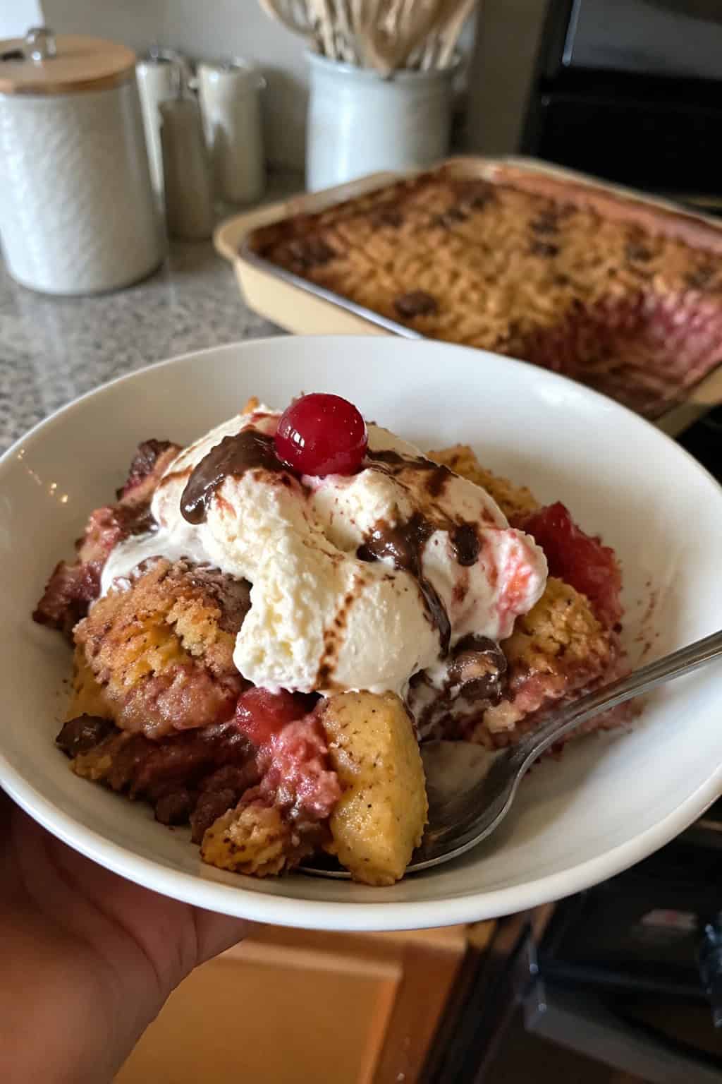 Banana Split Dump Cake
