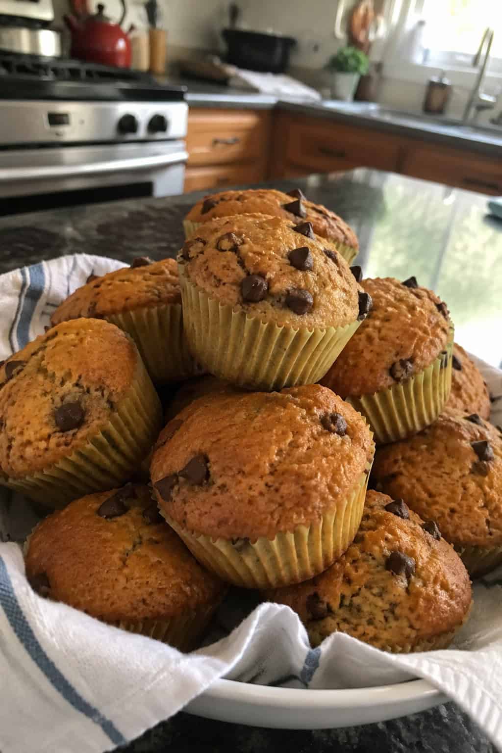 Chocolate Chip Banana Muffins