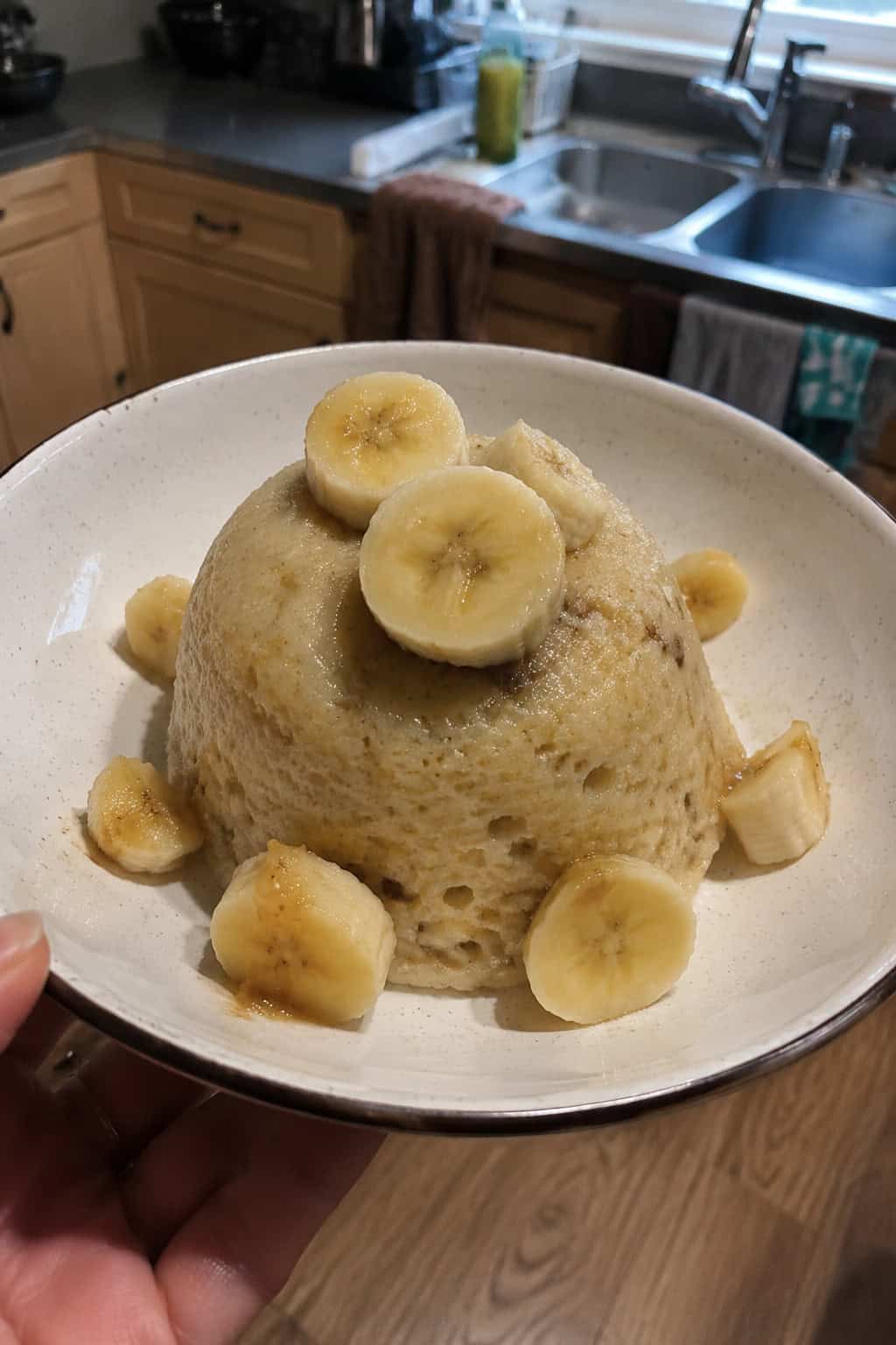Microwave Banana Mug Cake