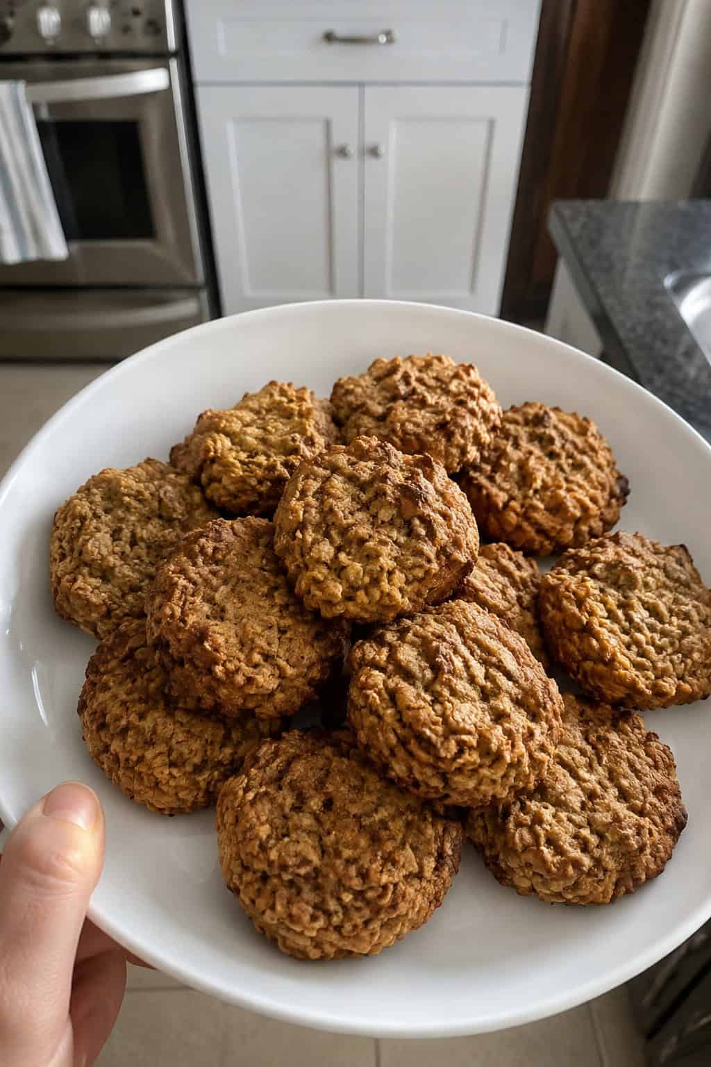 Three-Ingredient Banana Oatmeal Cookies