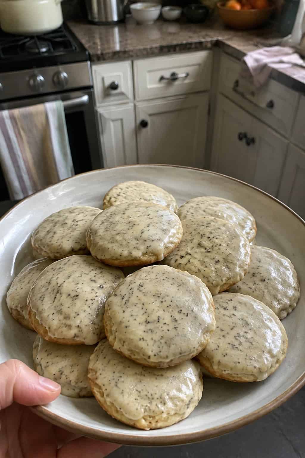 Earl Grey Tea Cookies with Vanilla Glaze