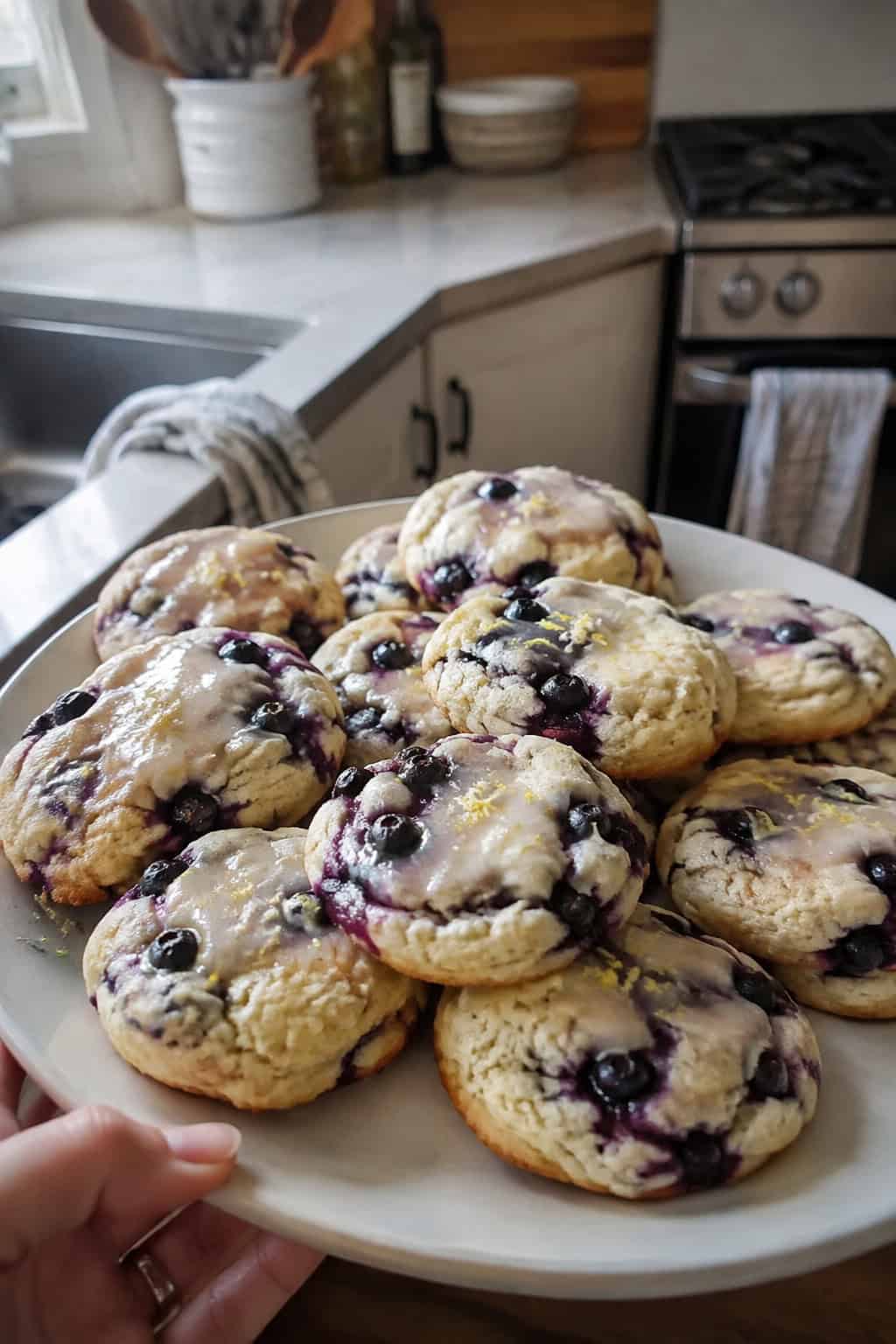 Lemon Blueberry Cheesecake Cookies