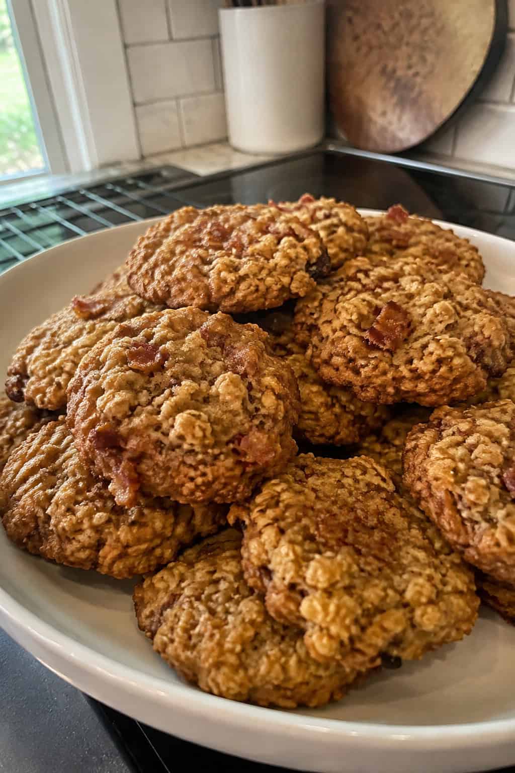 Maple Bacon Oatmeal Cookies