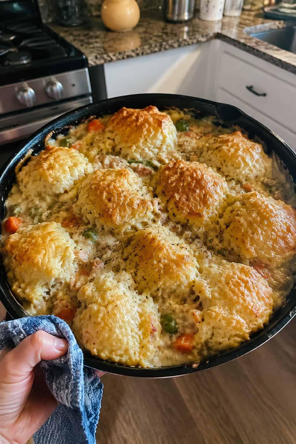 Campfire Cast Iron Biscuit Casserole