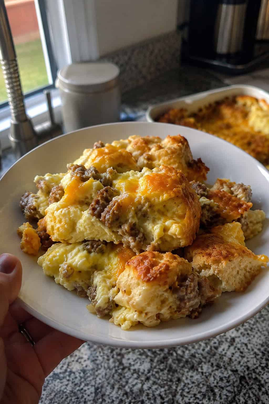 Egg and Sausage Biscuit Casserole