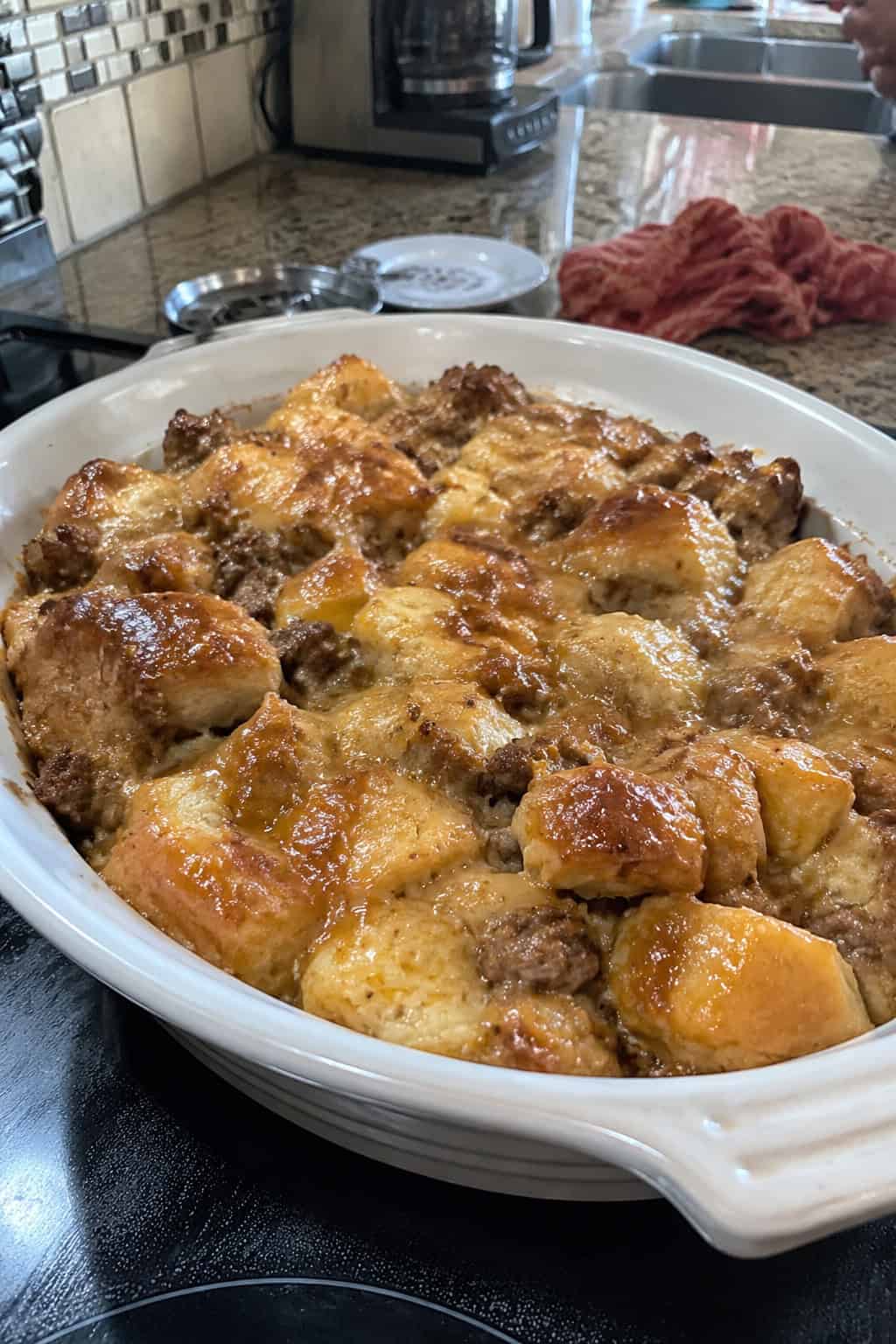 Maple Sausage and Biscuit Casserole