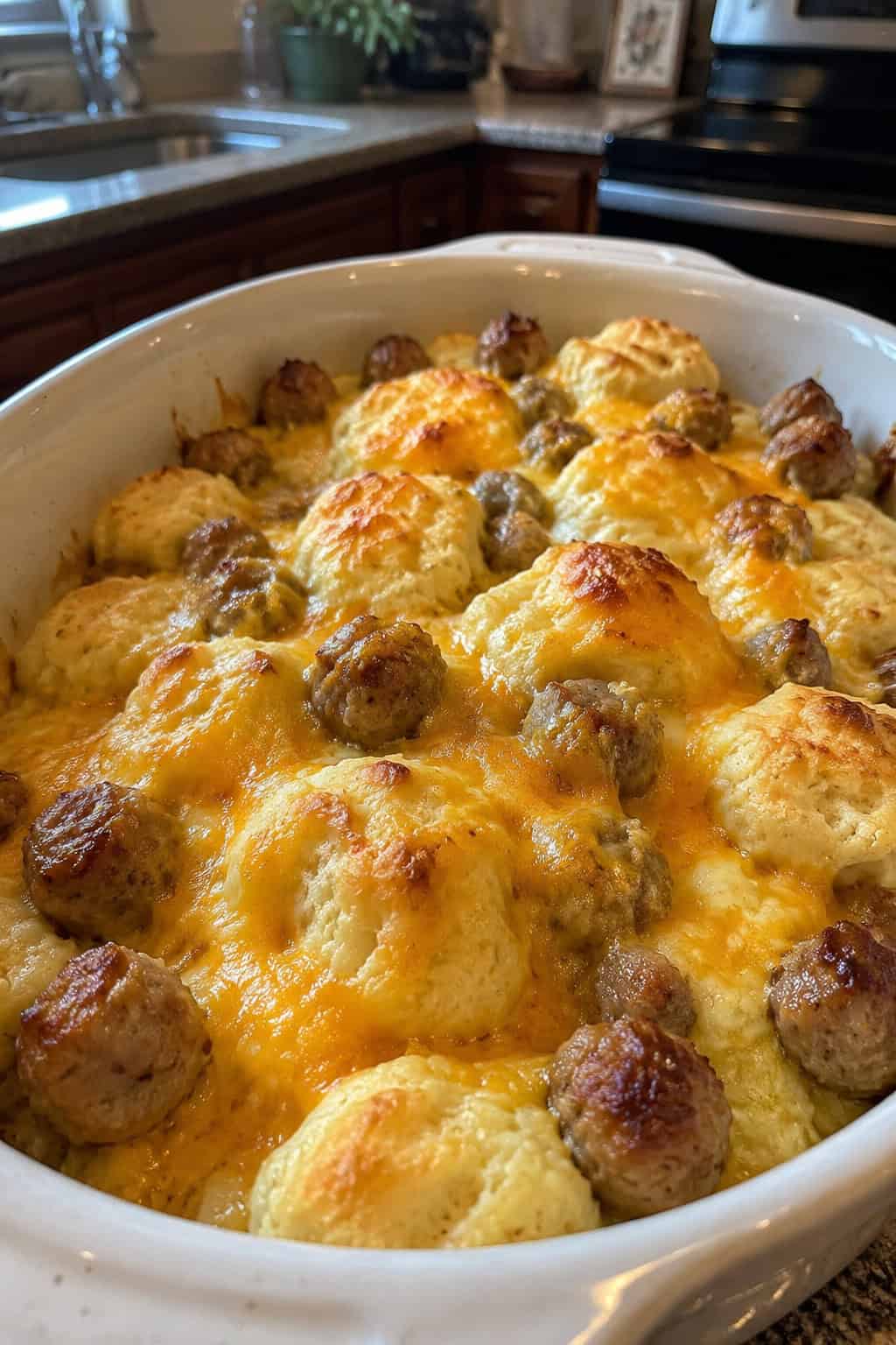 The Classic Sausage and Biscuit Casserole